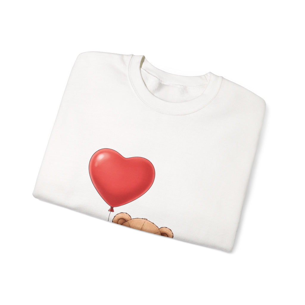 Teddy Bear with Heart Balloon Sweatshirt