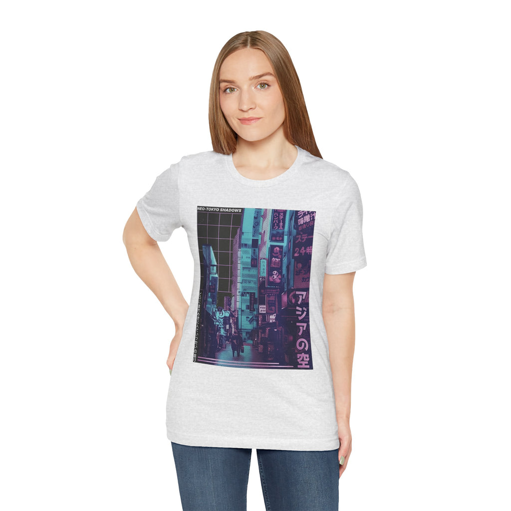 Vaporwave Tokyo Street T-Shirt — Retro Neon Japan Aesthetic Tee