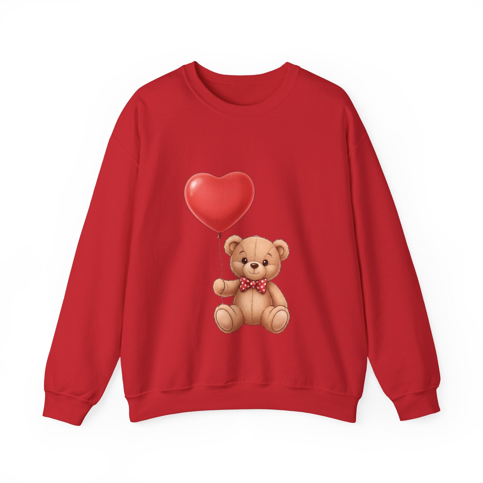 Teddy Bear with Heart Balloon Sweatshirt