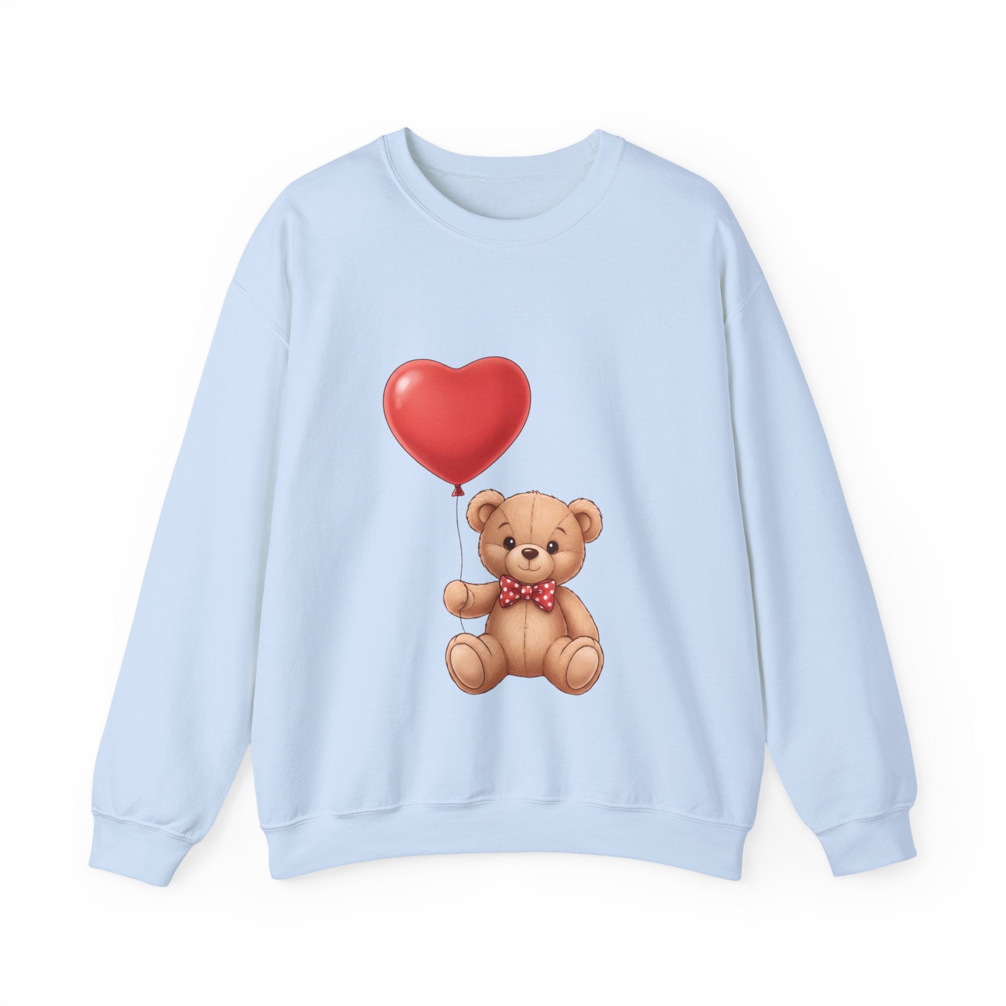 Teddy Bear with Heart Balloon Sweatshirt