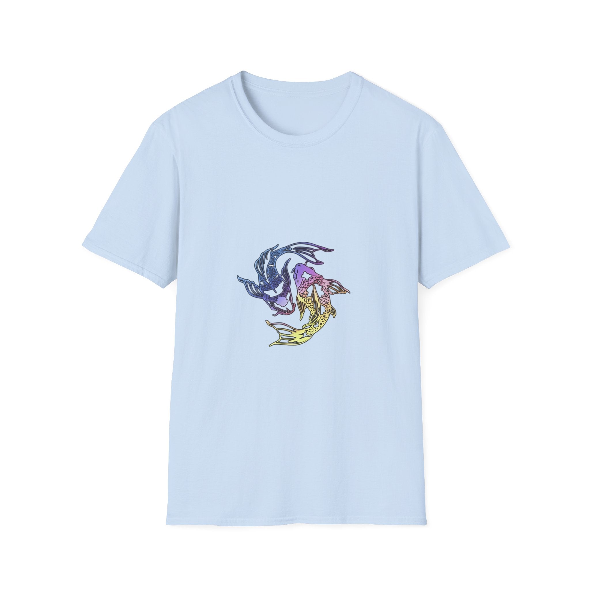 Koi Yin Yang T-Shirt — Colorful Japanese Carp Circle Graphic Tee