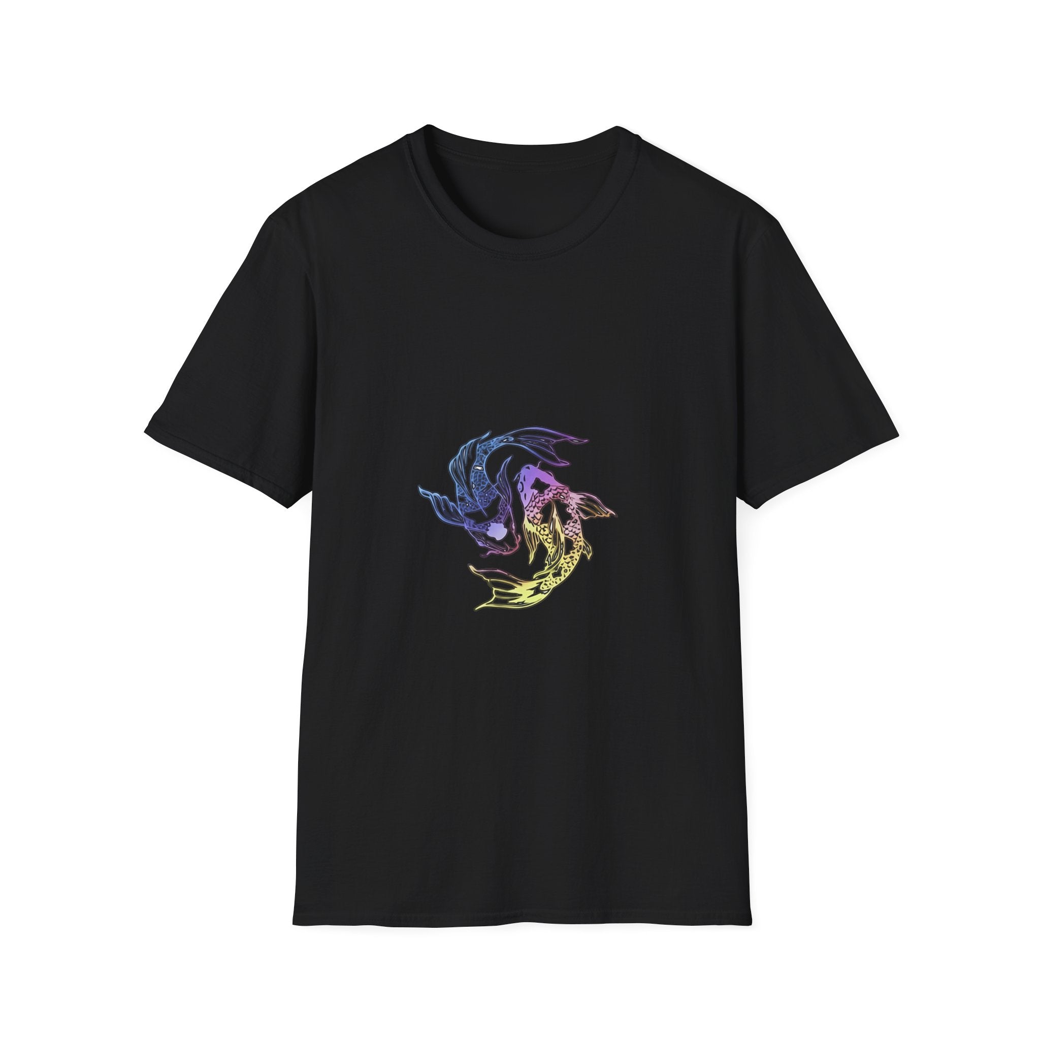Koi Yin Yang T-Shirt — Colorful Japanese Carp Circle Graphic Tee