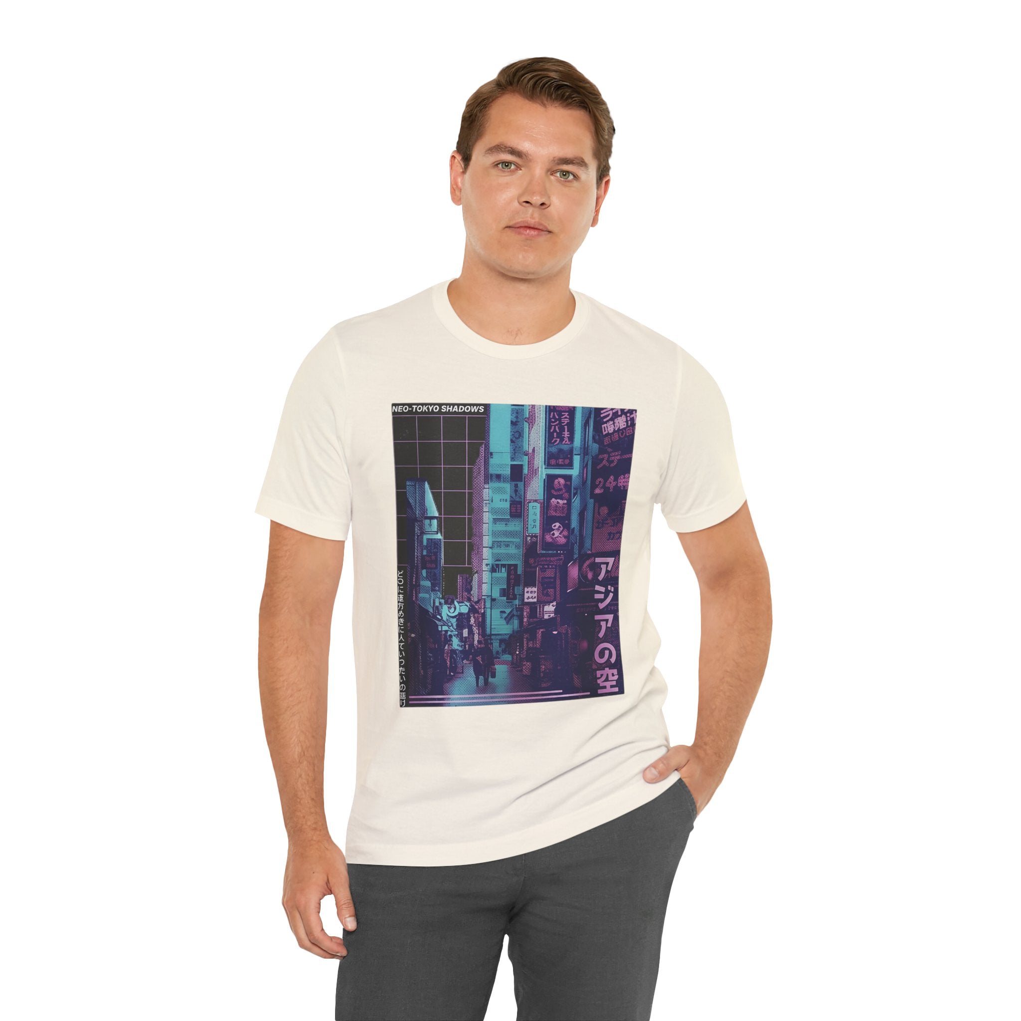 Vaporwave Tokyo Street T-Shirt — Retro Neon Japan Aesthetic Tee
