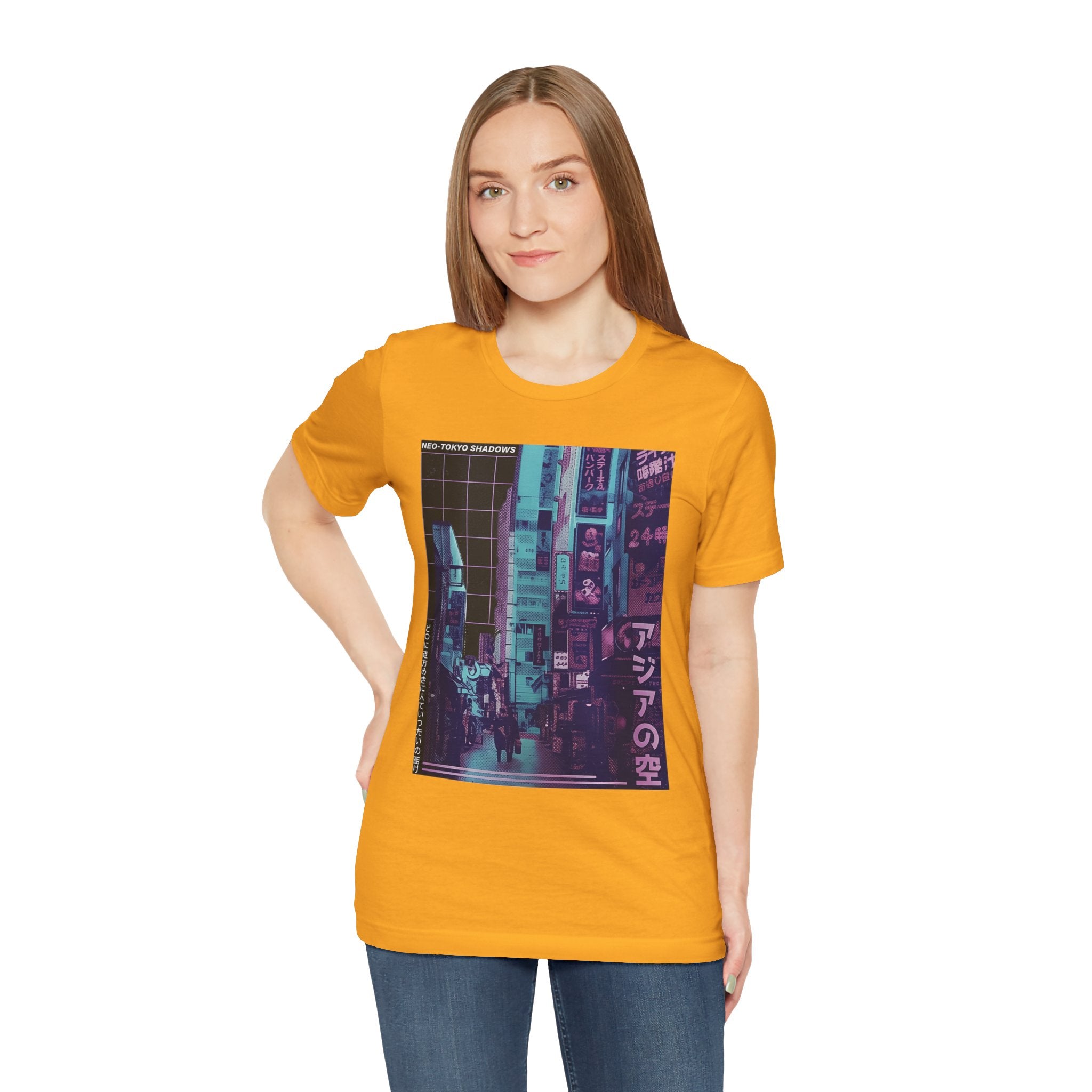Vaporwave Tokyo Street T-Shirt — Retro Neon Japan Aesthetic Tee