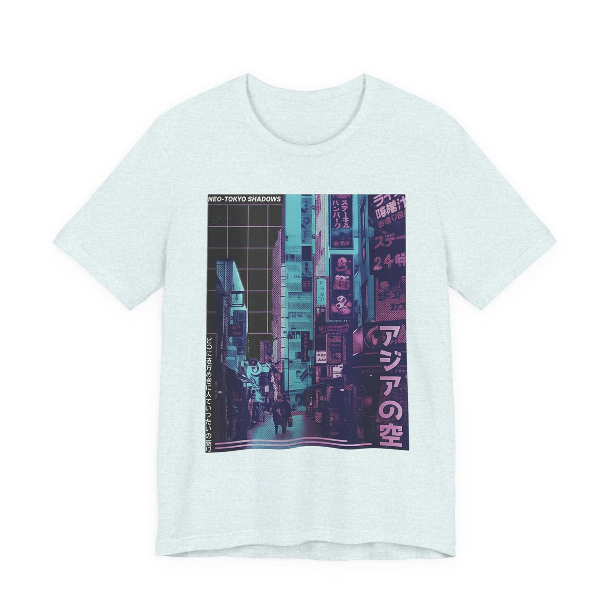 Vaporwave Tokyo Street T-Shirt — Retro Neon Japan Aesthetic Tee