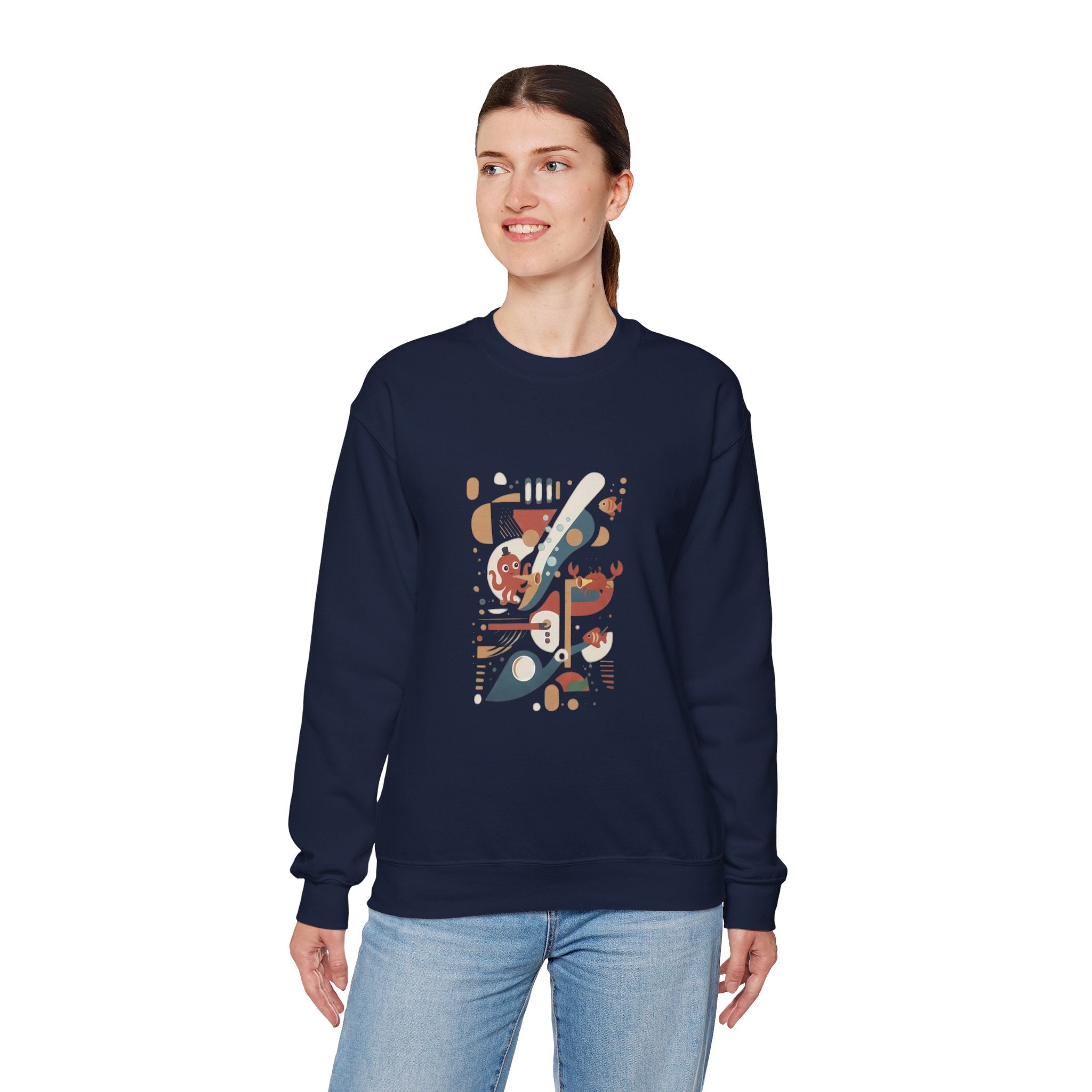 Abstract Music Crewneck Sweatshirt