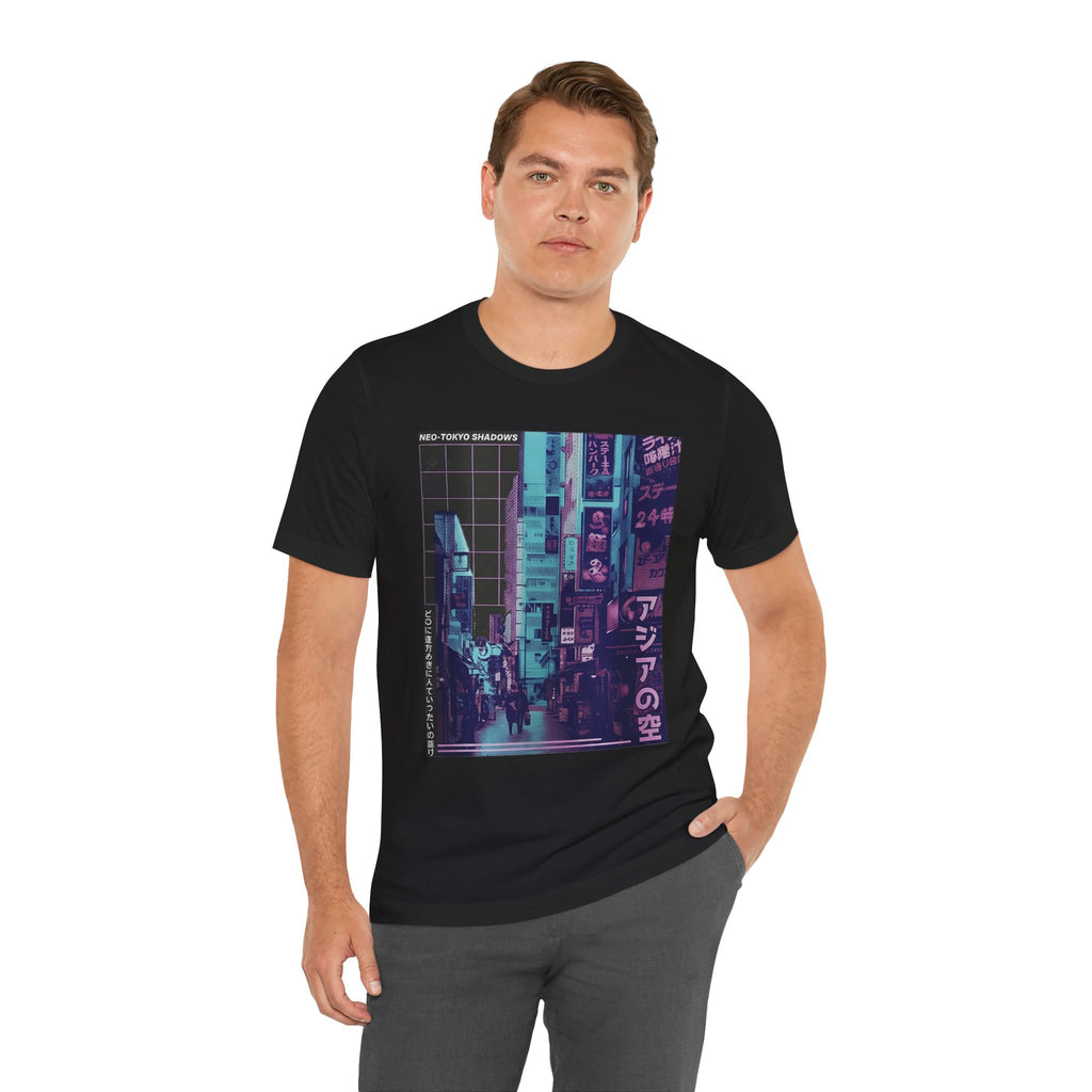 Vaporwave Tokyo Street T-Shirt — Retro Neon Japan Aesthetic Tee