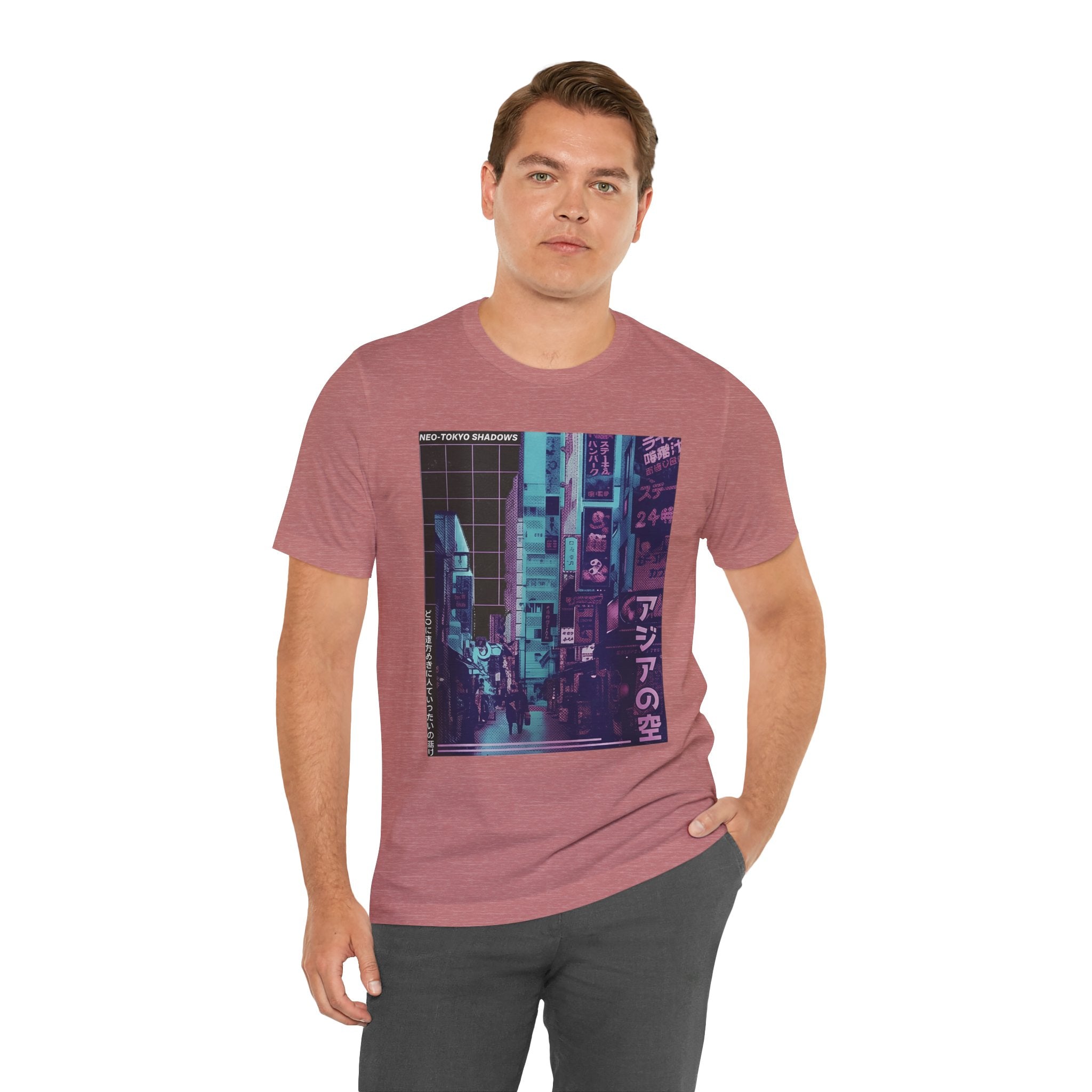 Vaporwave Tokyo Street T-Shirt — Retro Neon Japan Aesthetic Tee