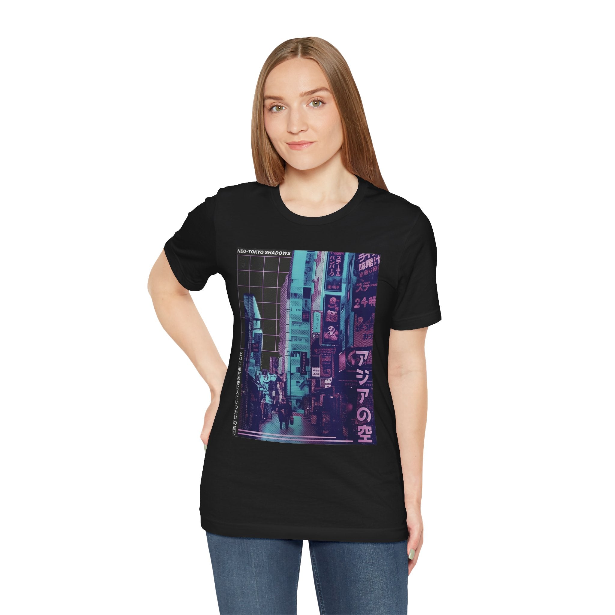 Vaporwave Tokyo Street T-Shirt — Retro Neon Japan Aesthetic Tee