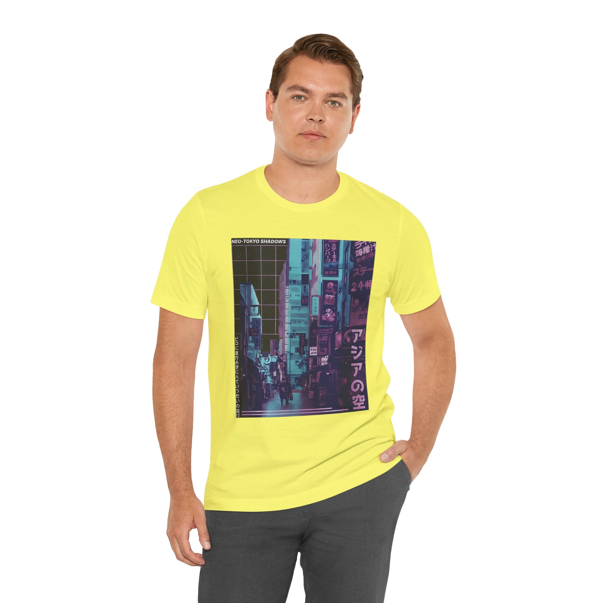 Vaporwave Tokyo Street T-Shirt — Retro Neon Japan Aesthetic Tee