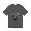 Dice Graphic Tee — Minimalist Black Dice T-Shirt for Gamers & Casino Fans