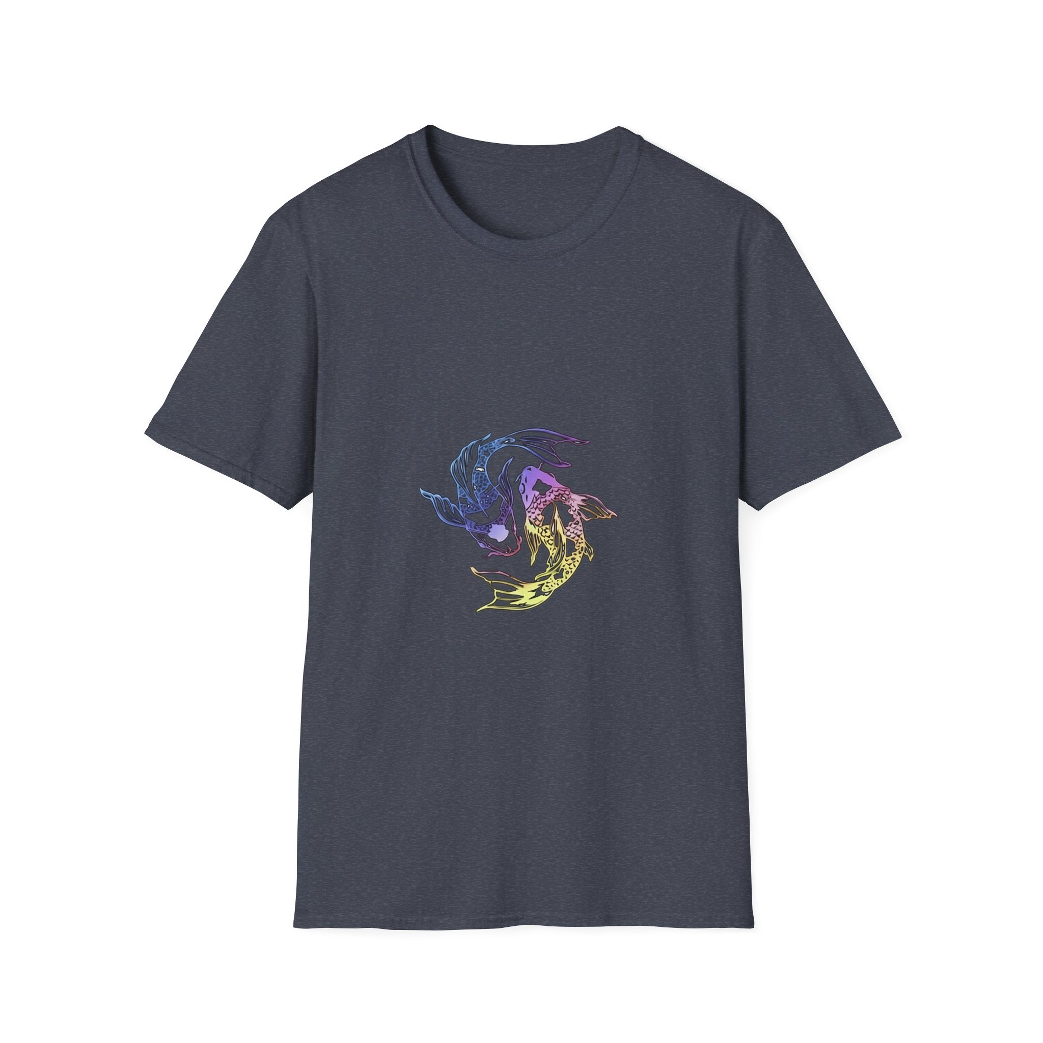 Koi Yin Yang T-Shirt — Colorful Japanese Carp Circle Graphic Tee