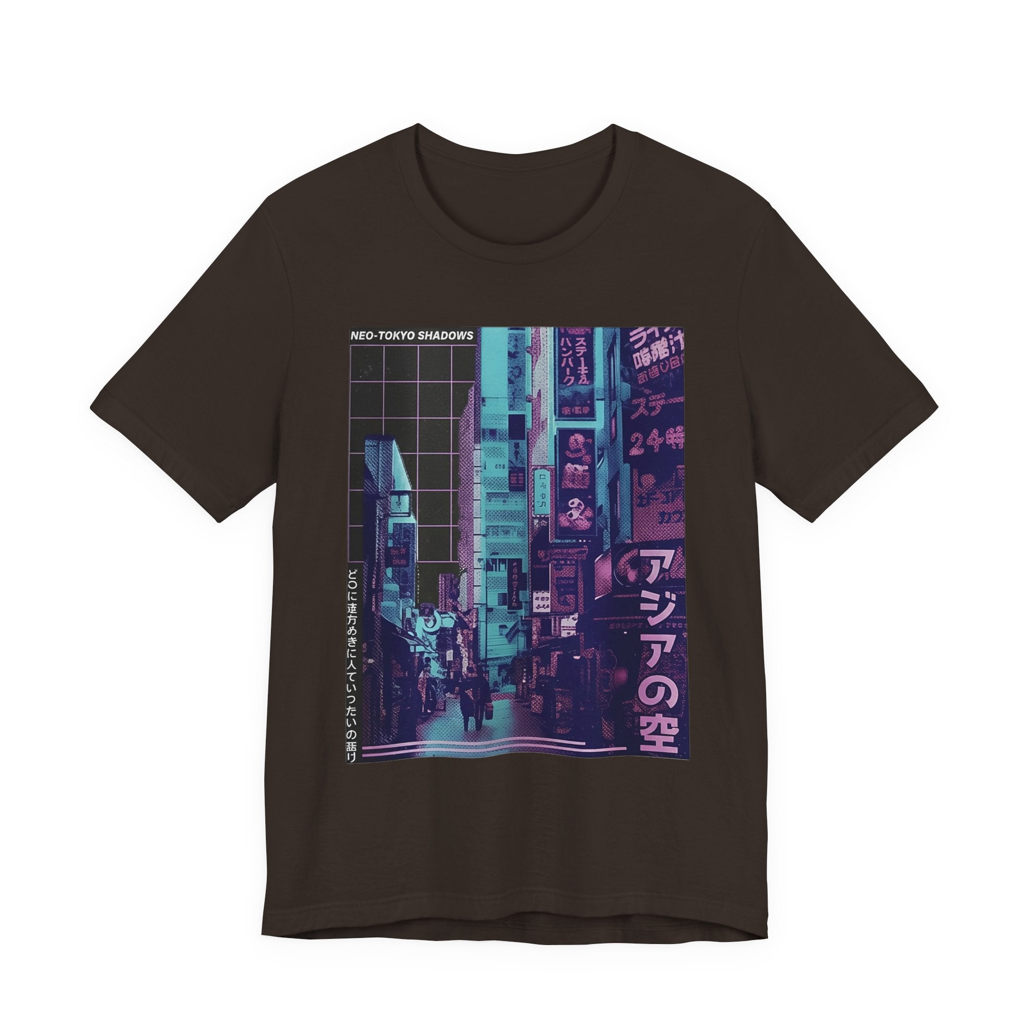 Vaporwave Tokyo Street T-Shirt — Retro Neon Japan Aesthetic Tee