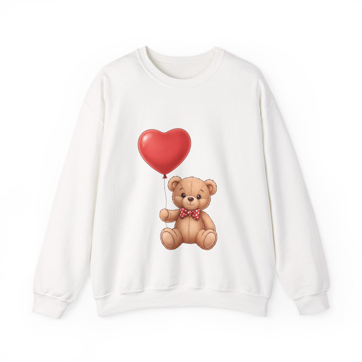 Teddy Bear with Heart Balloon Sweatshirt