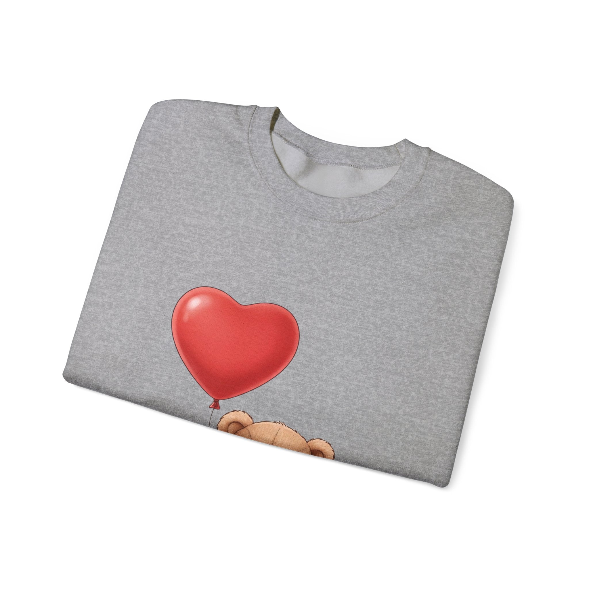 Teddy Bear with Heart Balloon Sweatshirt