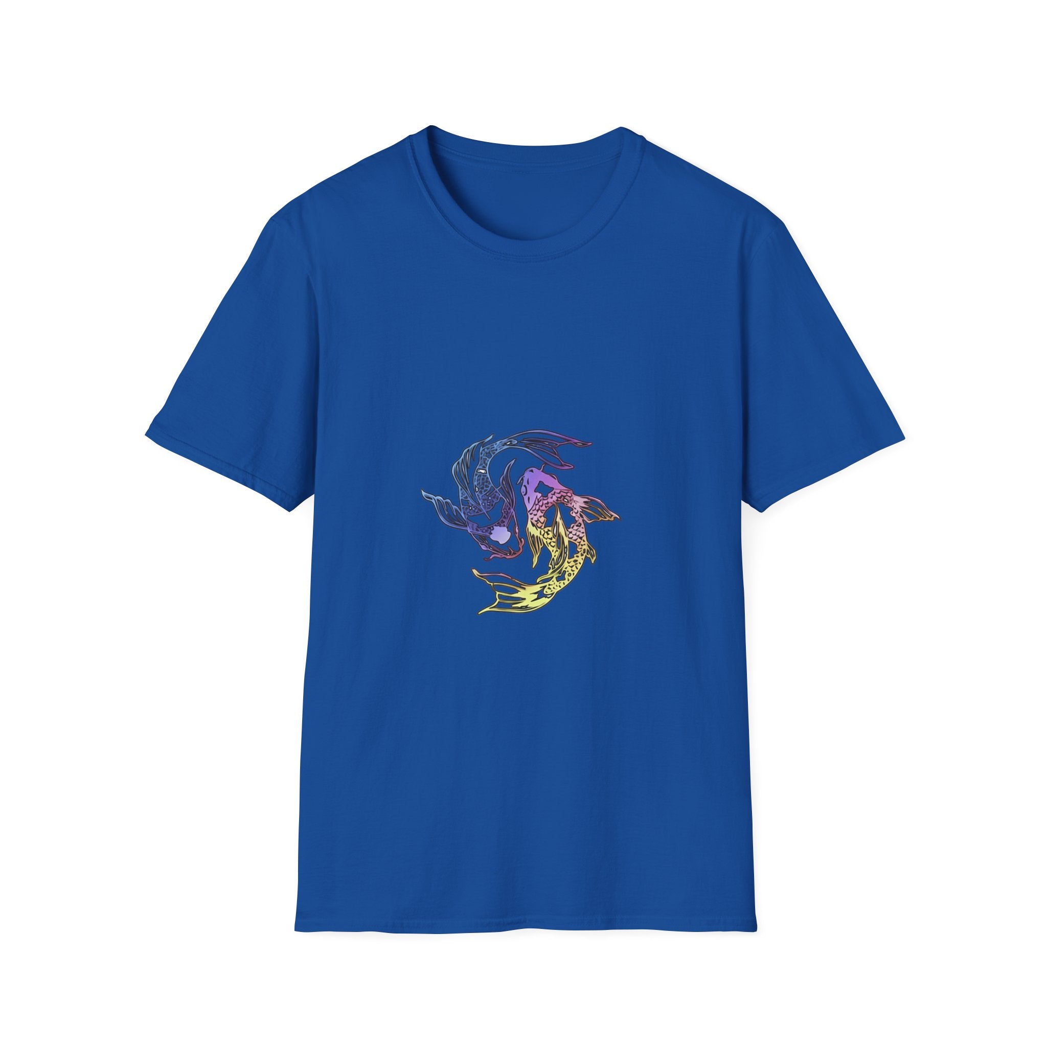 Koi Yin Yang T-Shirt — Colorful Japanese Carp Circle Graphic Tee