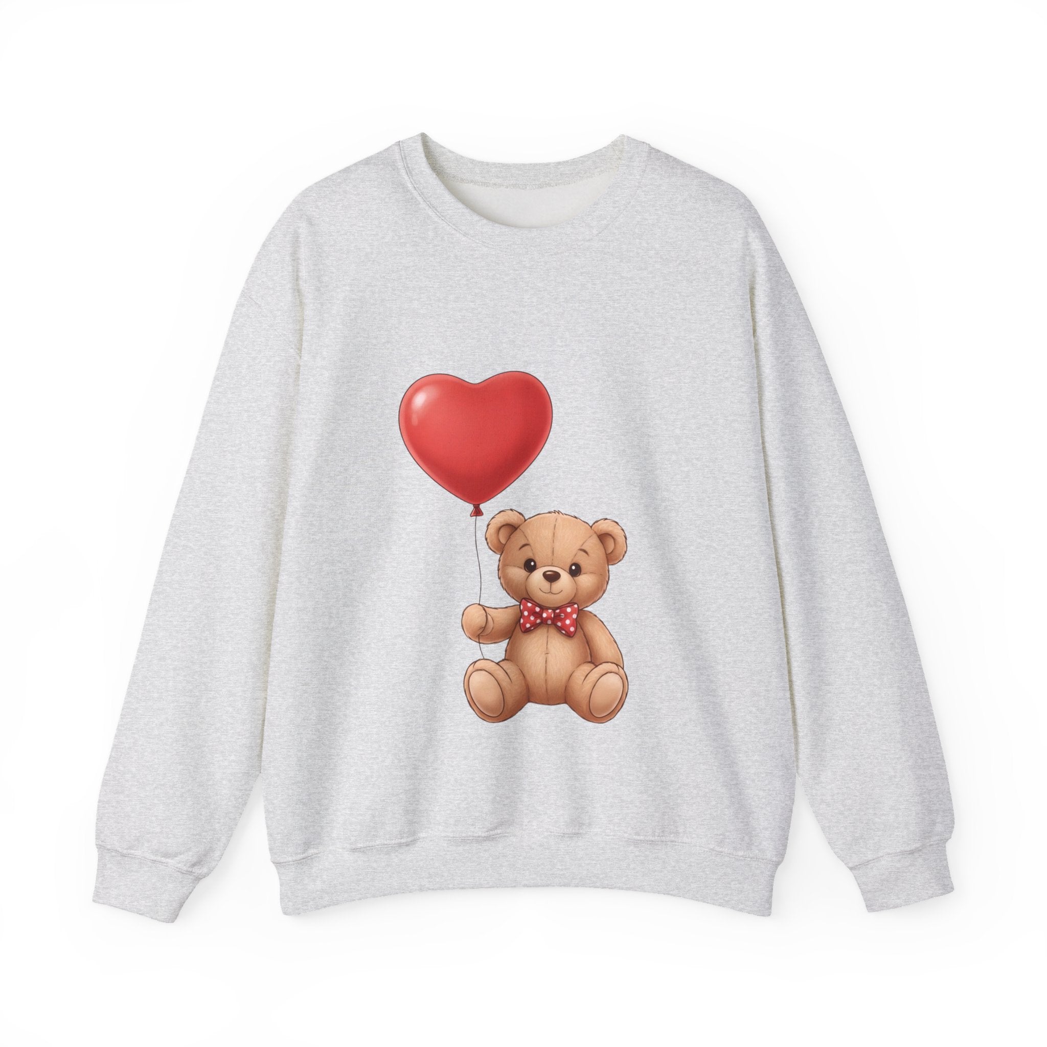 Teddy Bear with Heart Balloon Sweatshirt