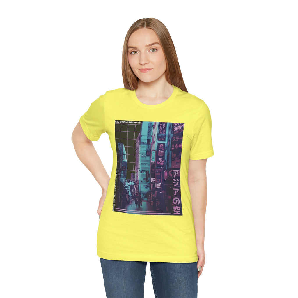 Vaporwave Tokyo Street T-Shirt — Retro Neon Japan Aesthetic Tee