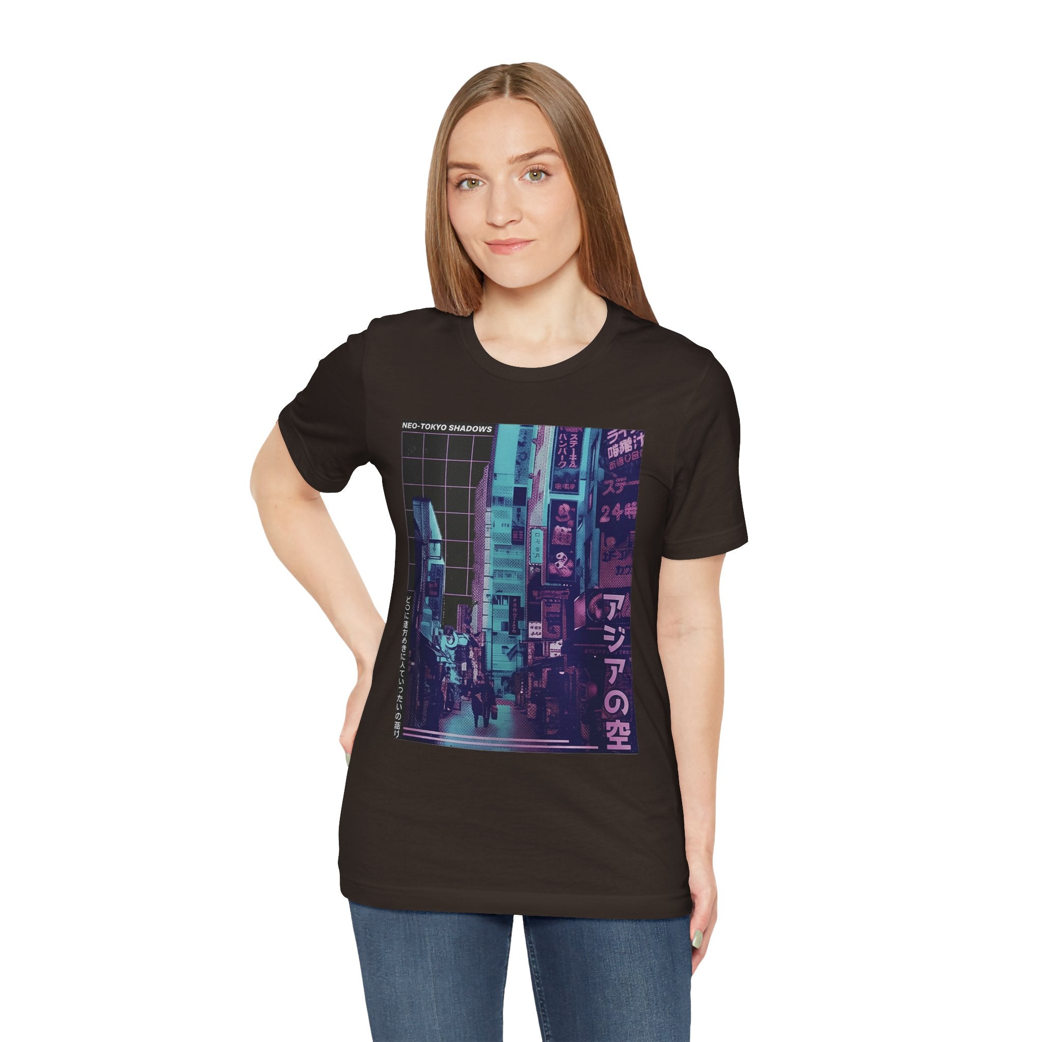 Vaporwave Tokyo Street T-Shirt — Retro Neon Japan Aesthetic Tee