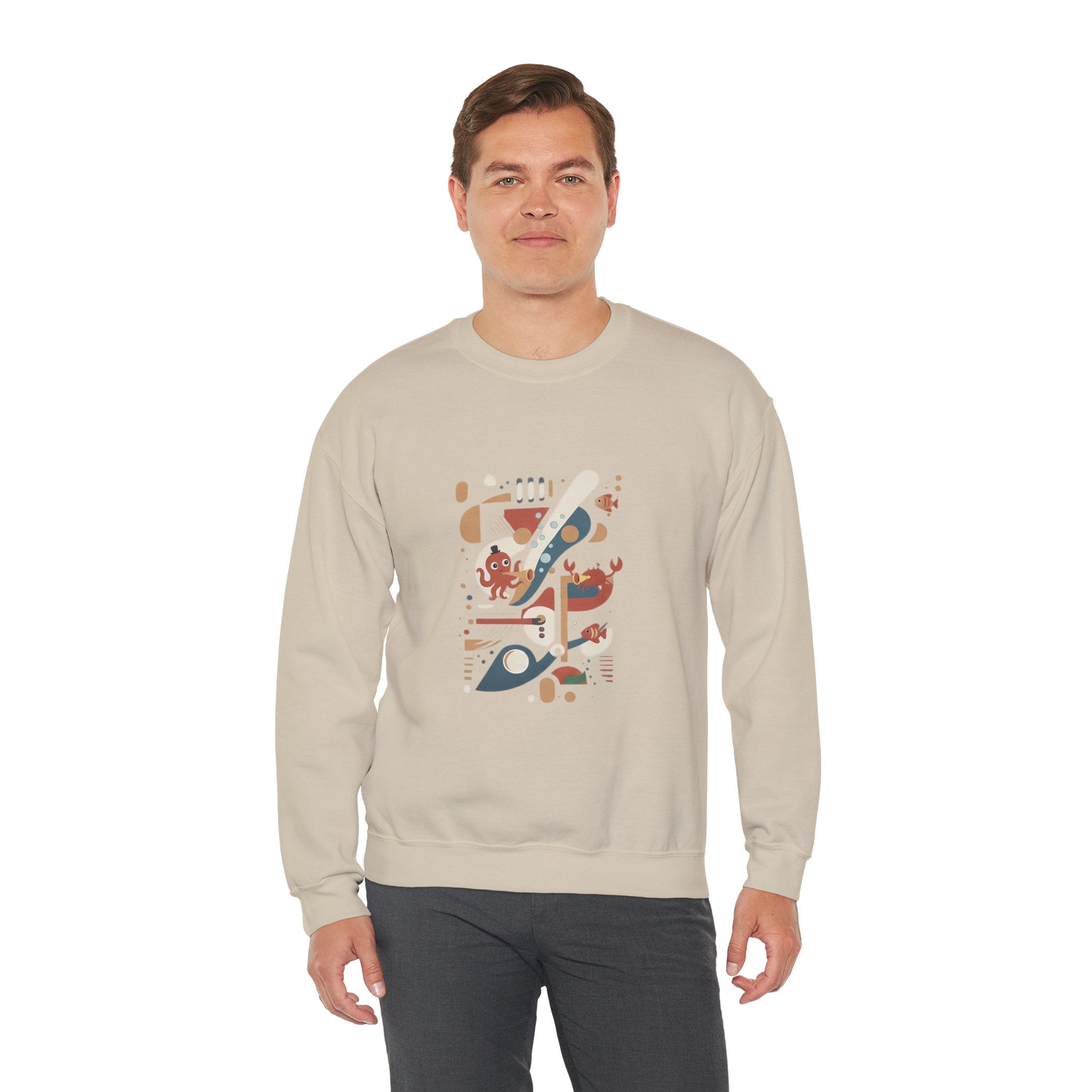 Abstract Music Crewneck Sweatshirt