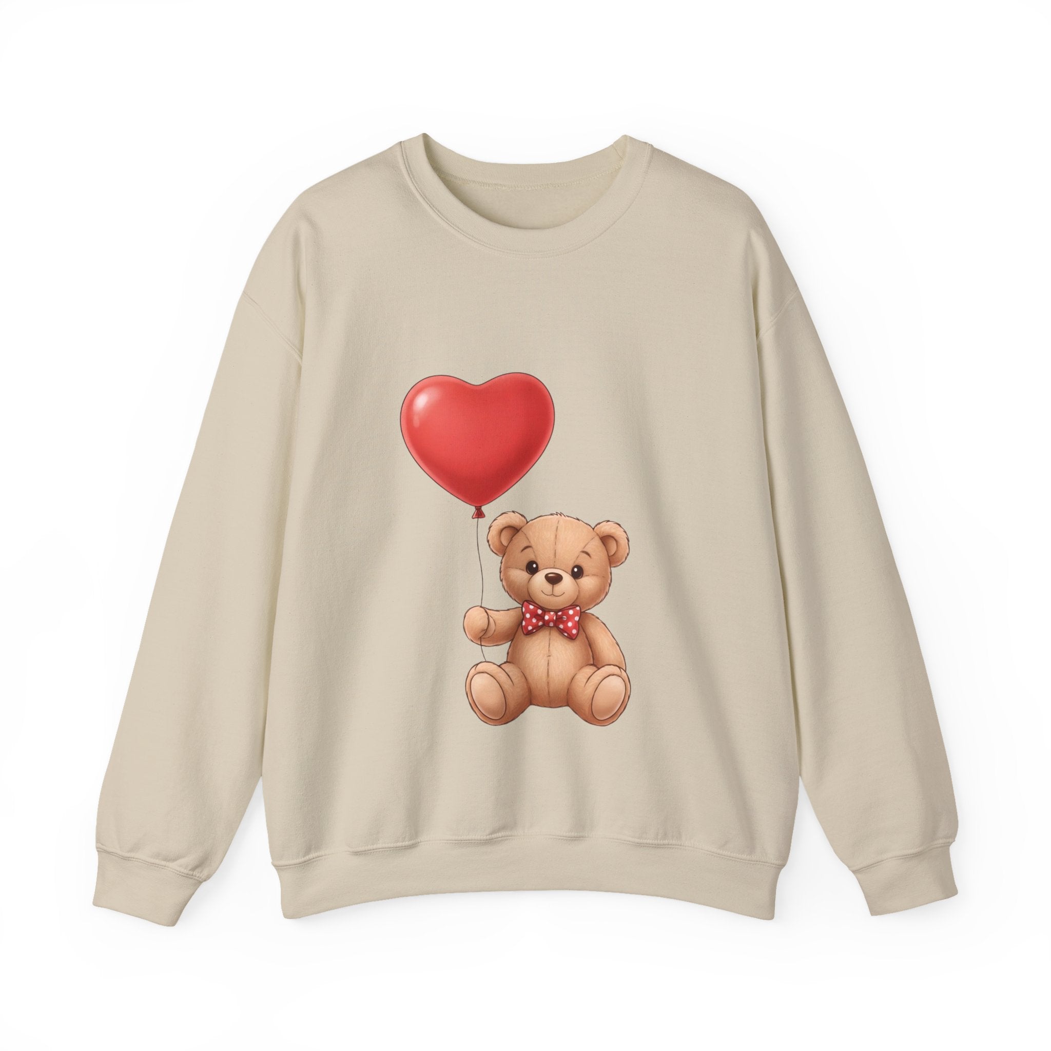 Teddy Bear with Heart Balloon Sweatshirt