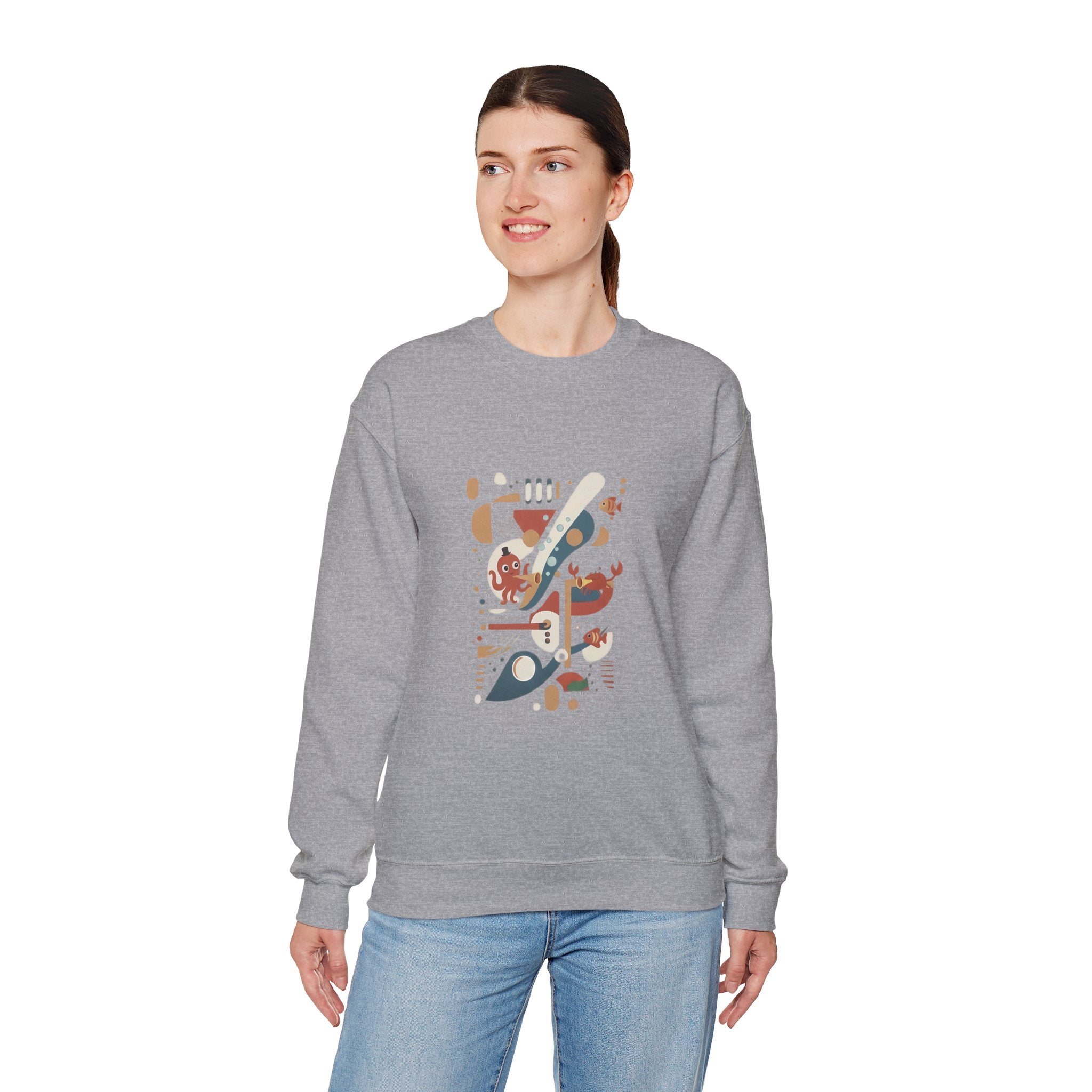Abstract Music Crewneck Sweatshirt