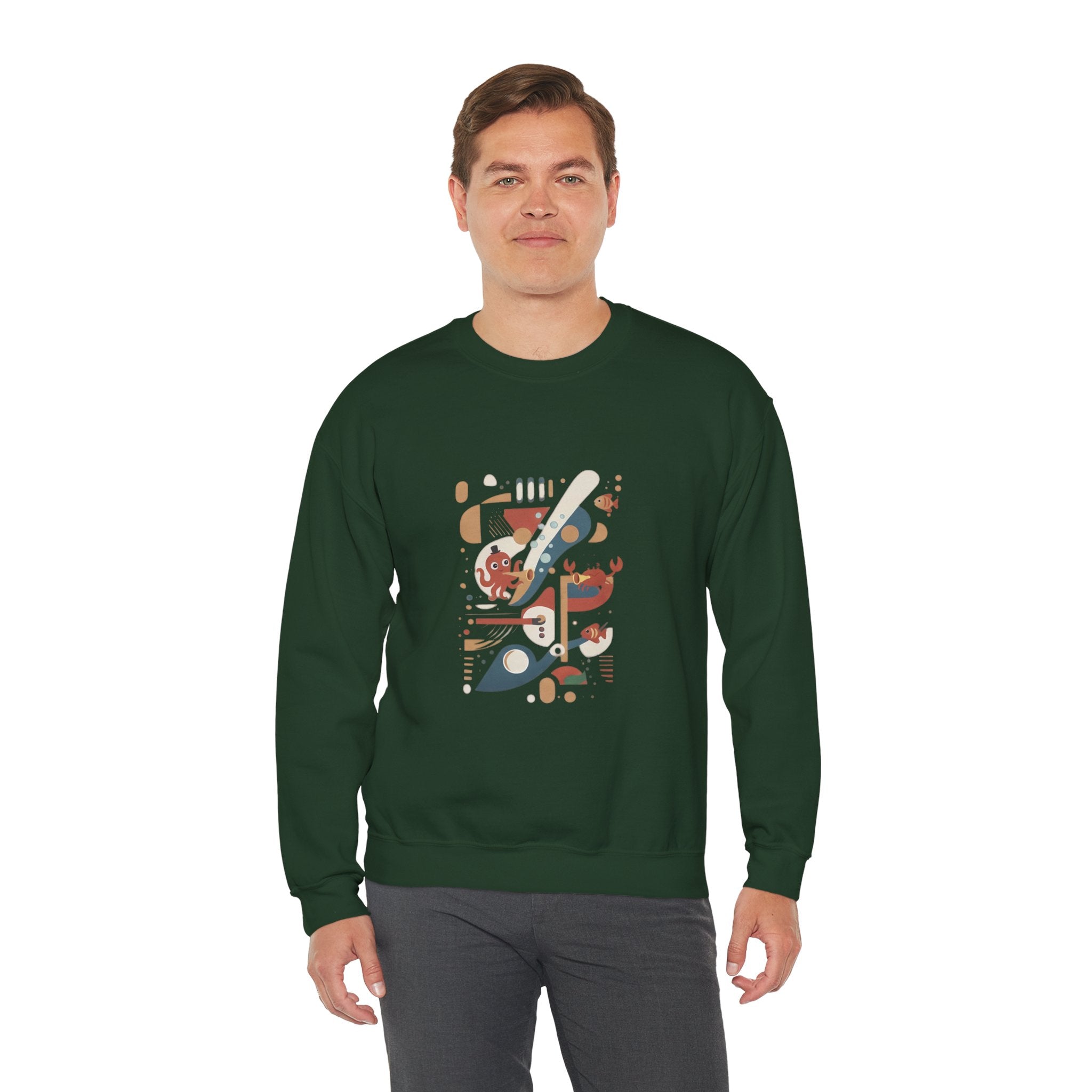 Abstract Music Crewneck Sweatshirt