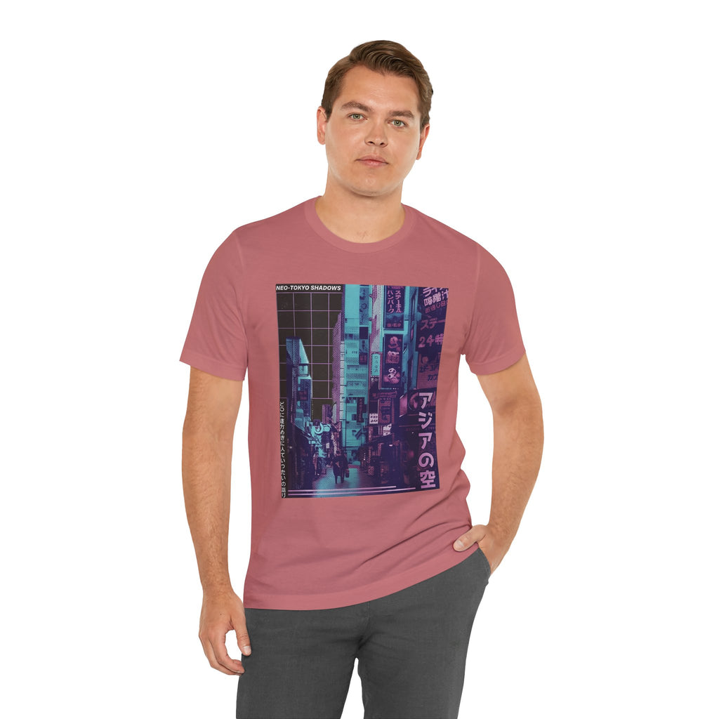 Vaporwave Tokyo Street T-Shirt — Retro Neon Japan Aesthetic Tee