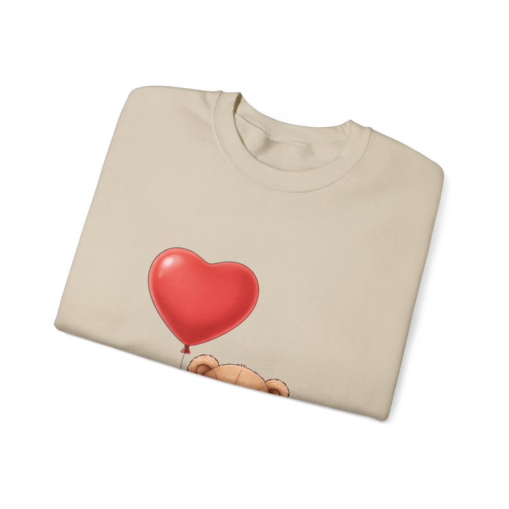 Teddy Bear with Heart Balloon Sweatshirt
