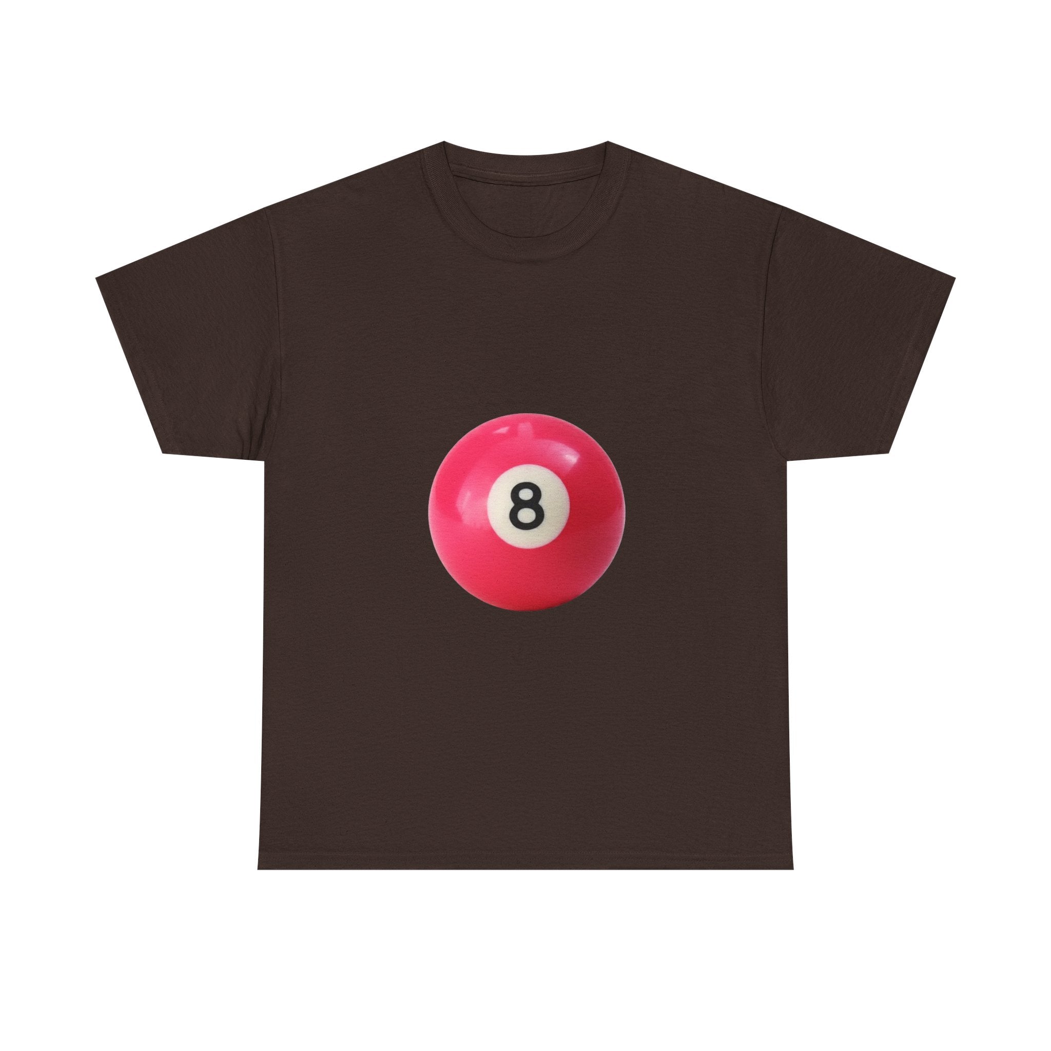 8-Ball Graphic Tee — Pink Pool Ball Casual T-Shirt