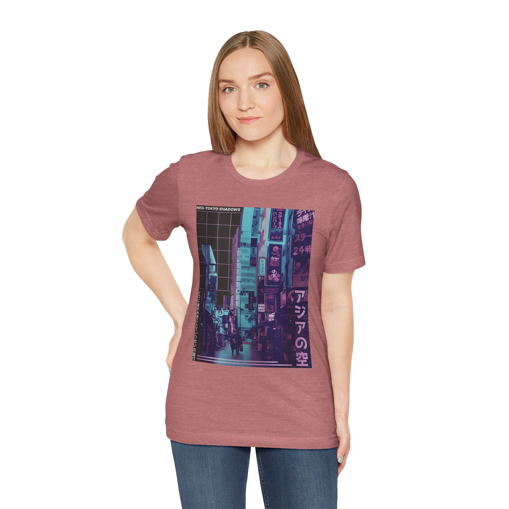 Vaporwave Tokyo Street T-Shirt — Retro Neon Japan Aesthetic Tee