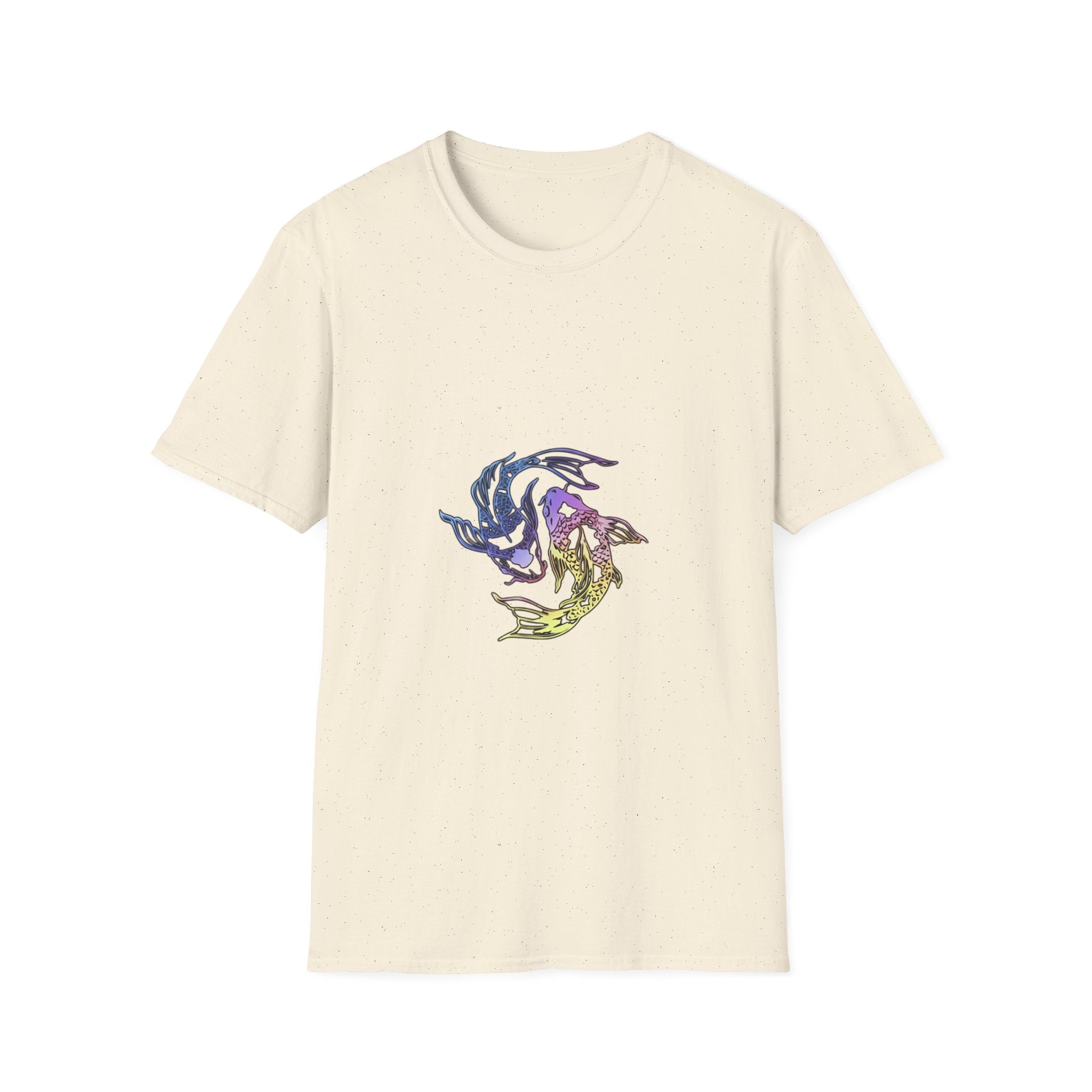 Koi Yin Yang T-Shirt — Colorful Japanese Carp Circle Graphic Tee