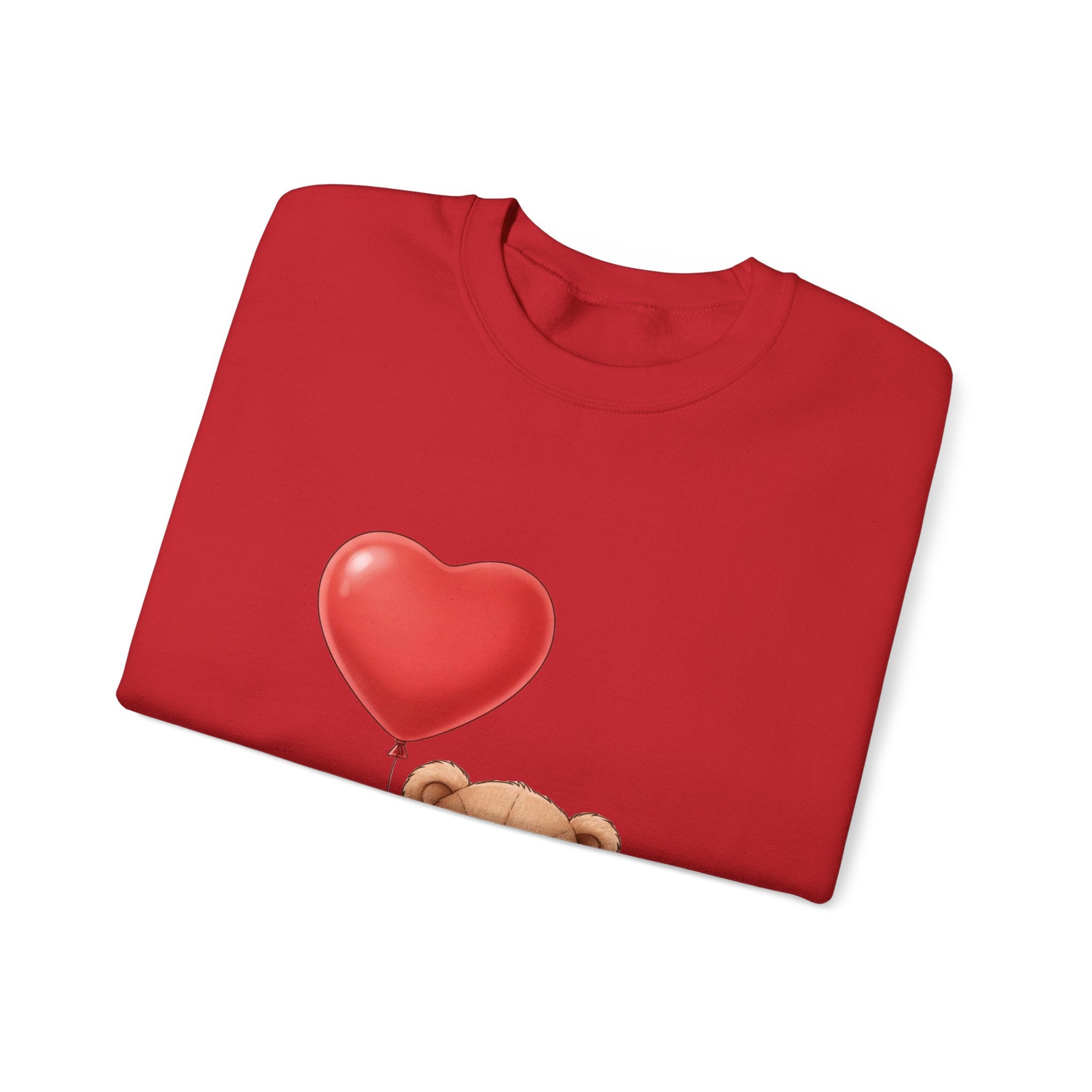 Teddy Bear with Heart Balloon Sweatshirt