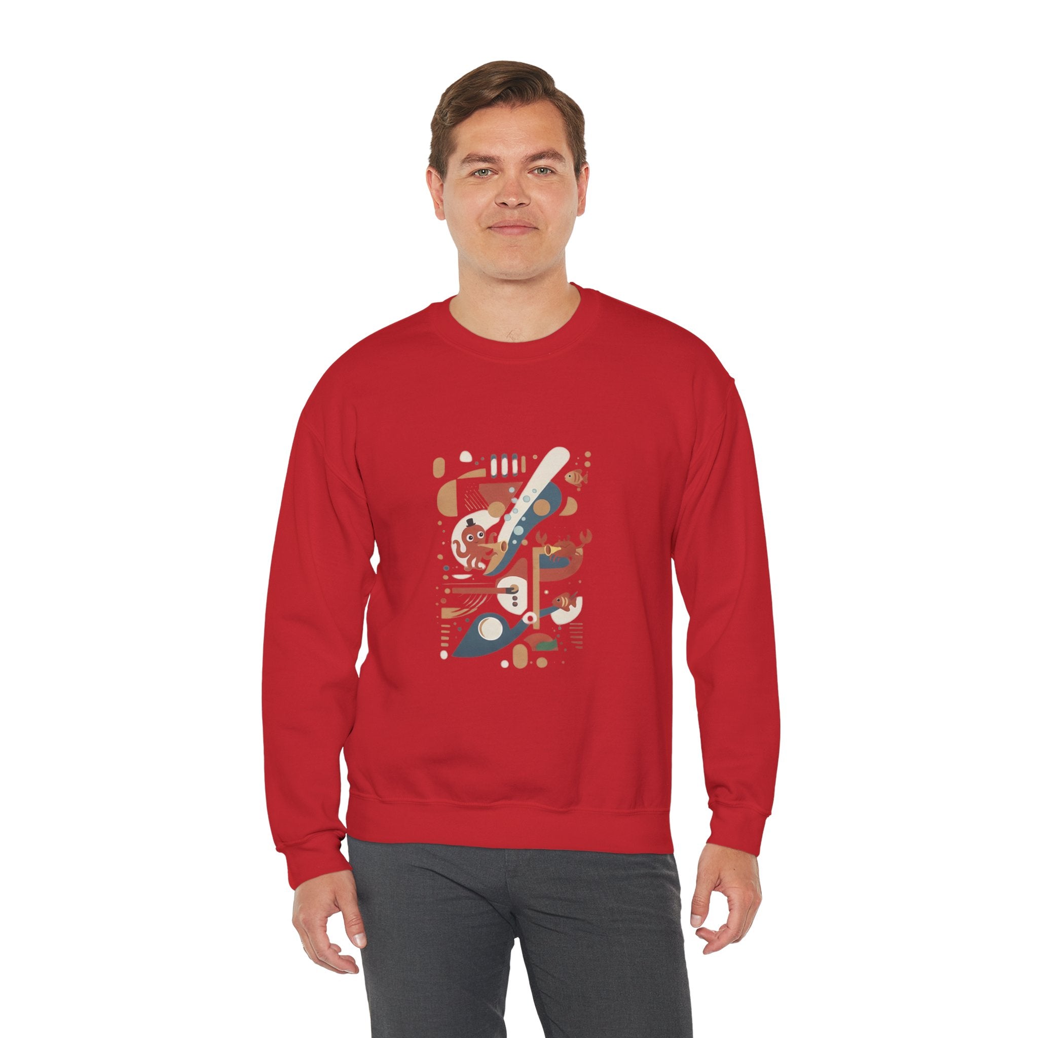 Abstract Music Crewneck Sweatshirt