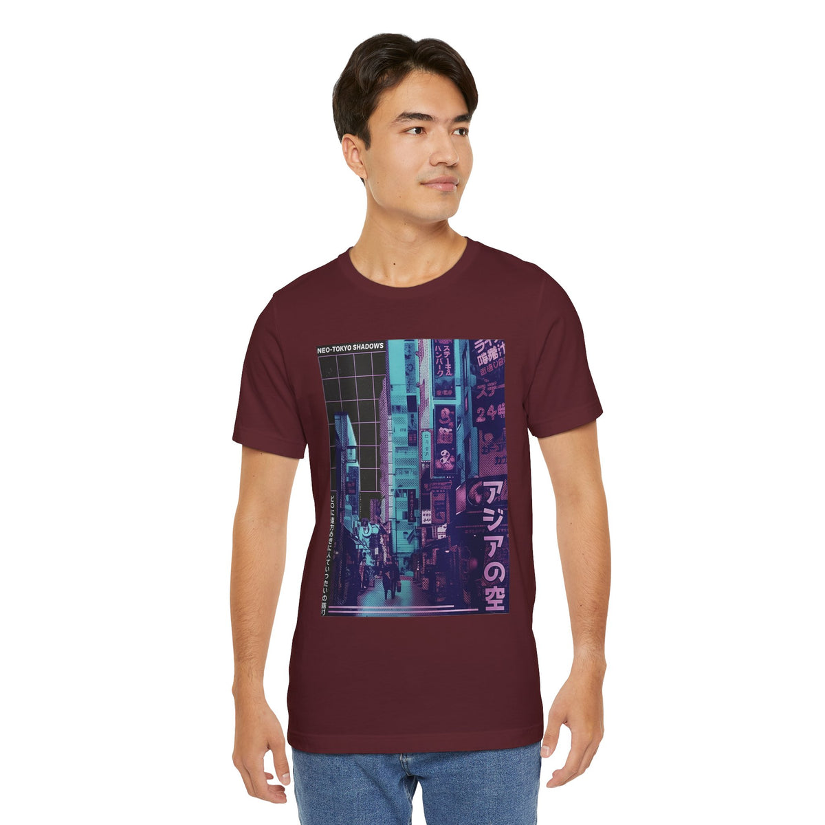 Vaporwave Tokyo Street T-Shirt — Retro Neon Japan Aesthetic Tee