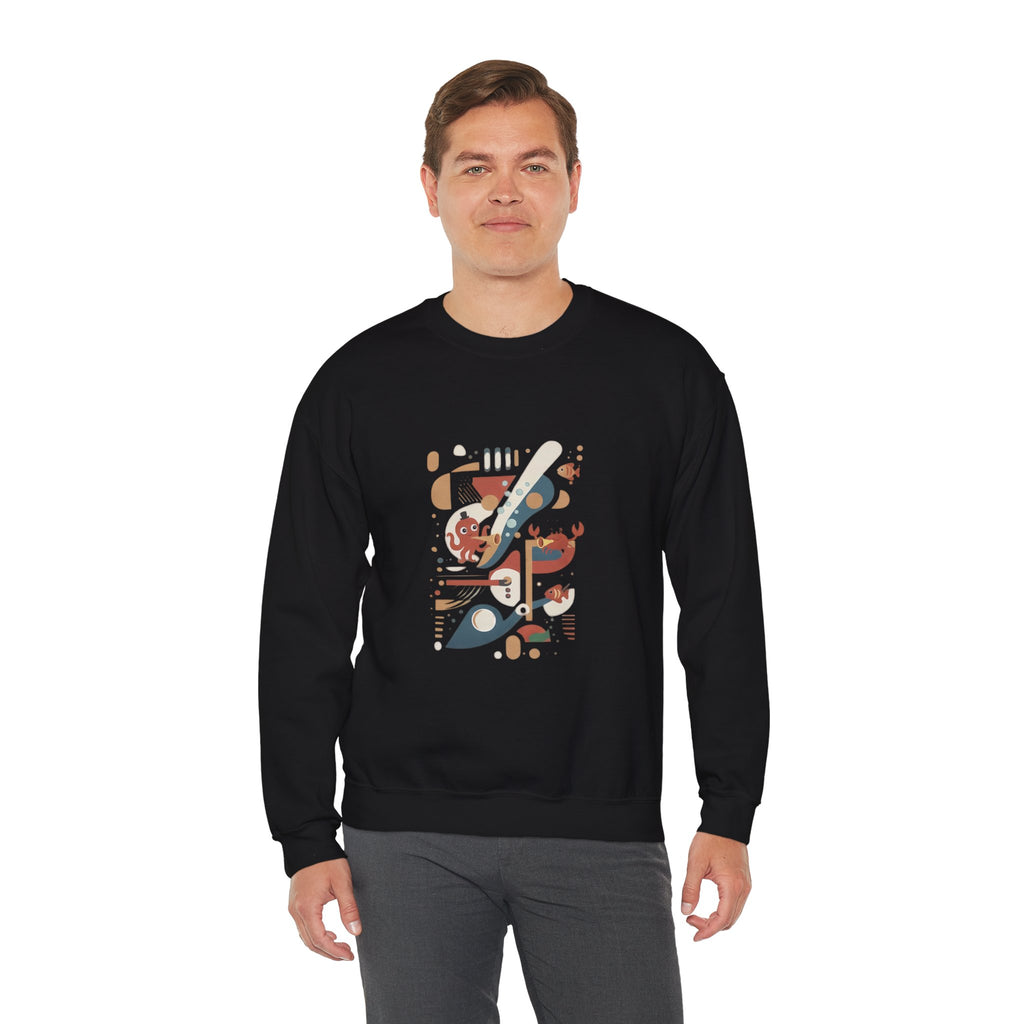 Abstract Music Crewneck Sweatshirt