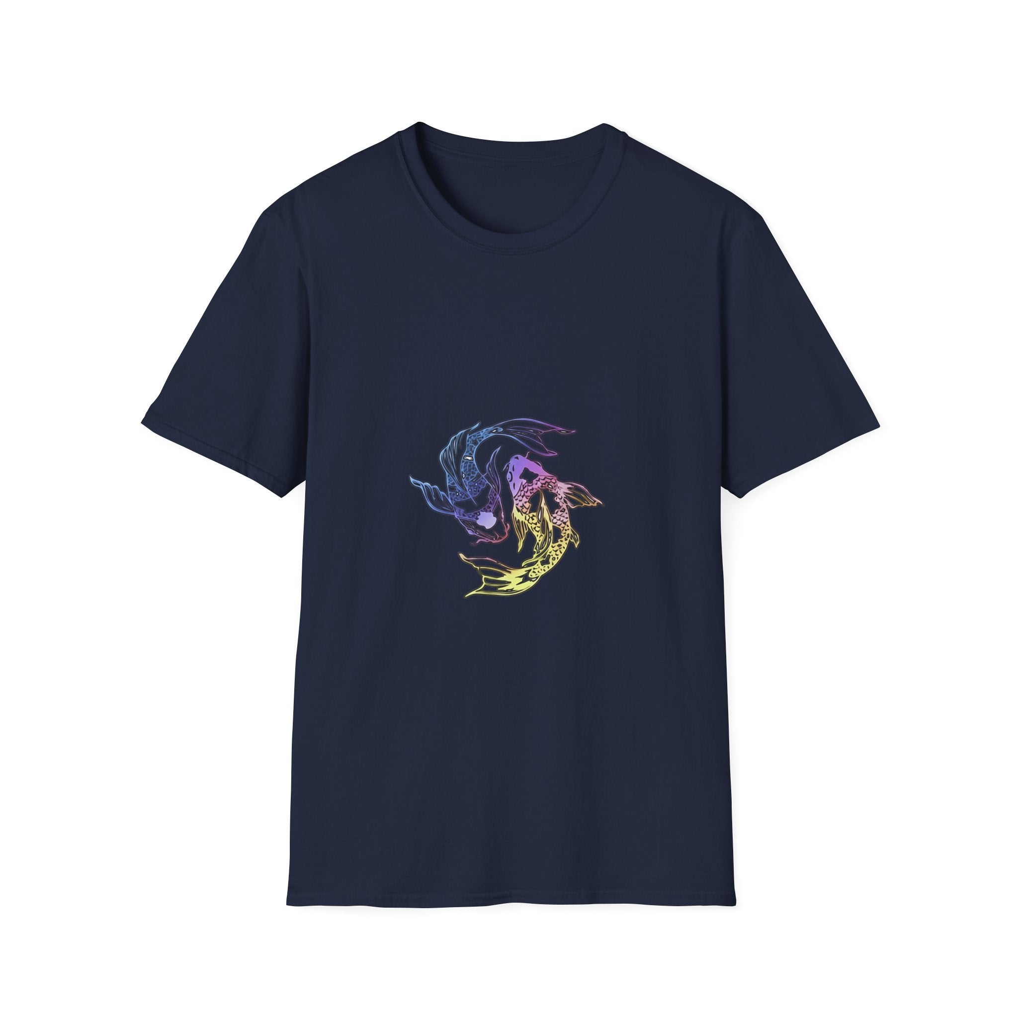 Koi Yin Yang T-Shirt — Colorful Japanese Carp Circle Graphic Tee
