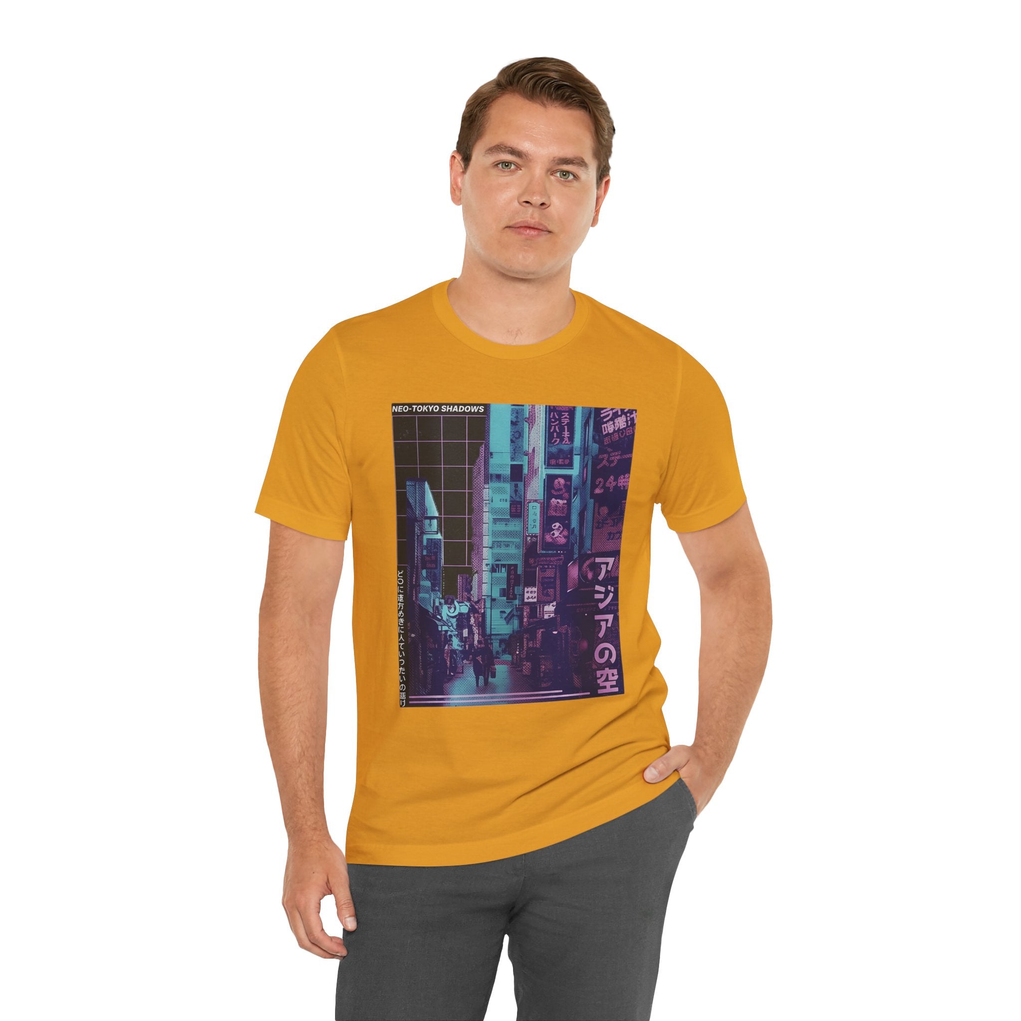 Vaporwave Tokyo Street T-Shirt — Retro Neon Japan Aesthetic Tee