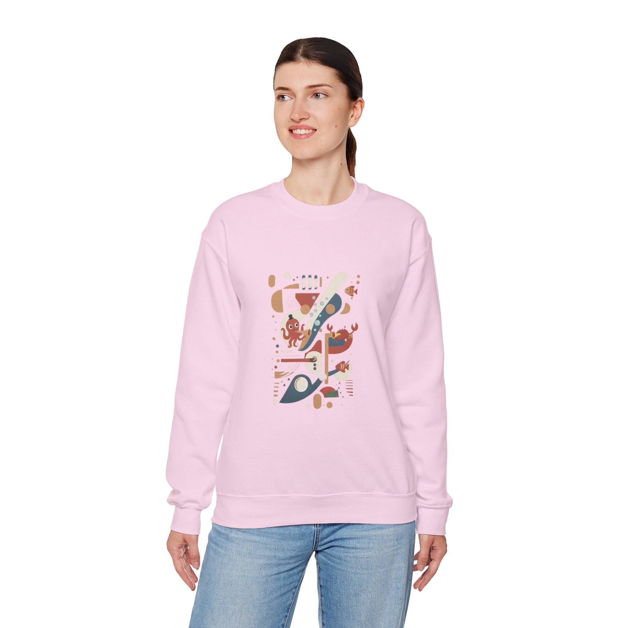 Abstract Music Crewneck Sweatshirt