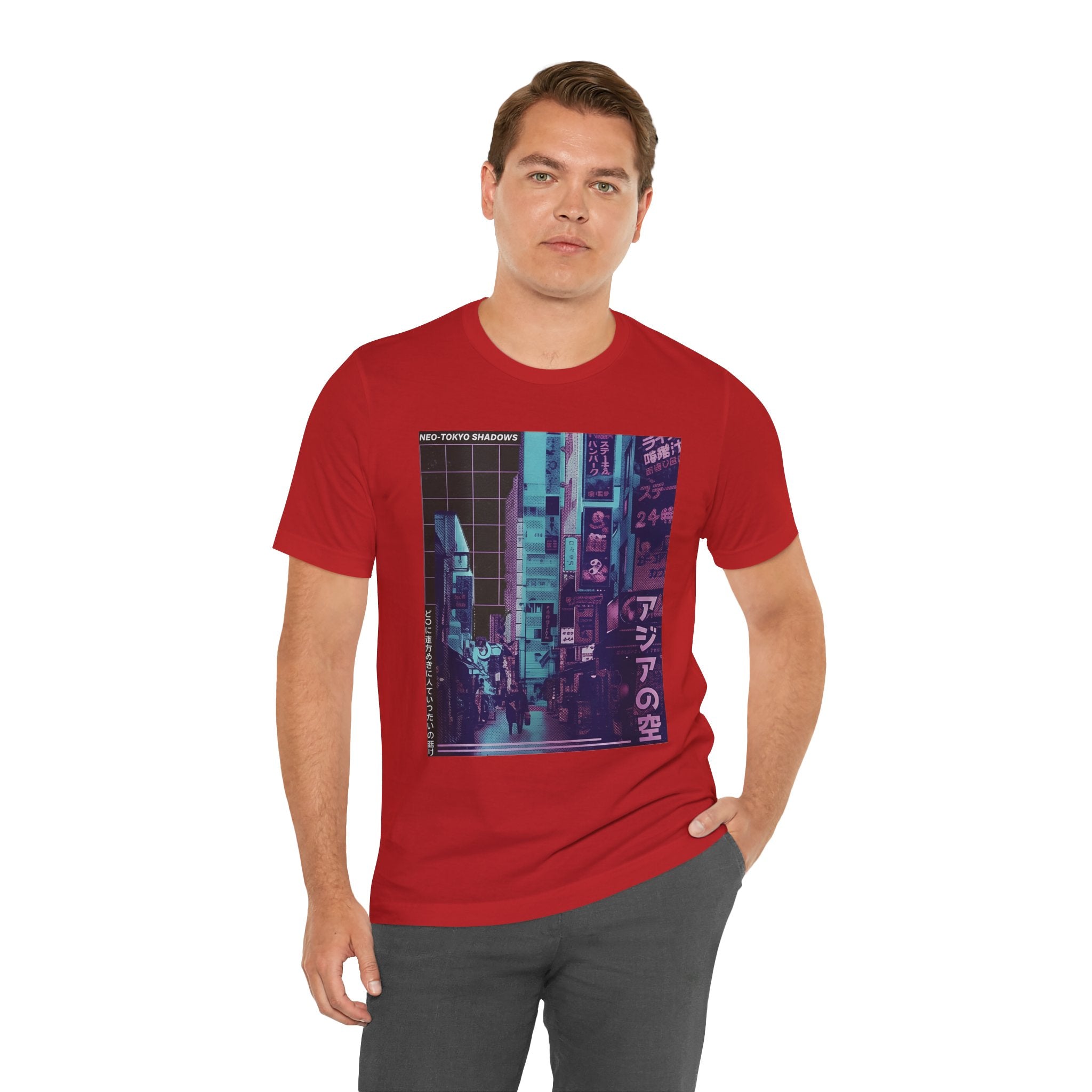 Vaporwave Tokyo Street T-Shirt — Retro Neon Japan Aesthetic Tee