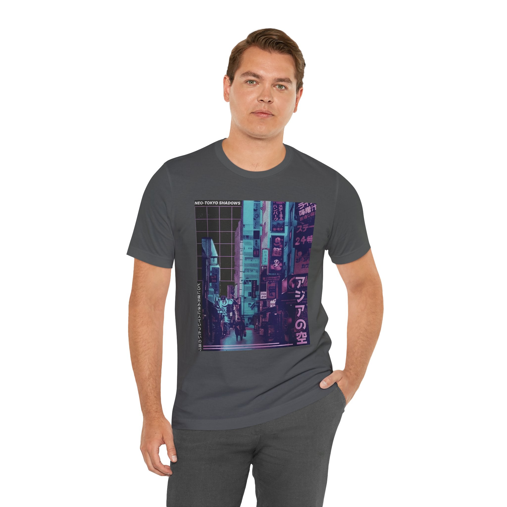 Vaporwave Tokyo Street T-Shirt — Retro Neon Japan Aesthetic Tee