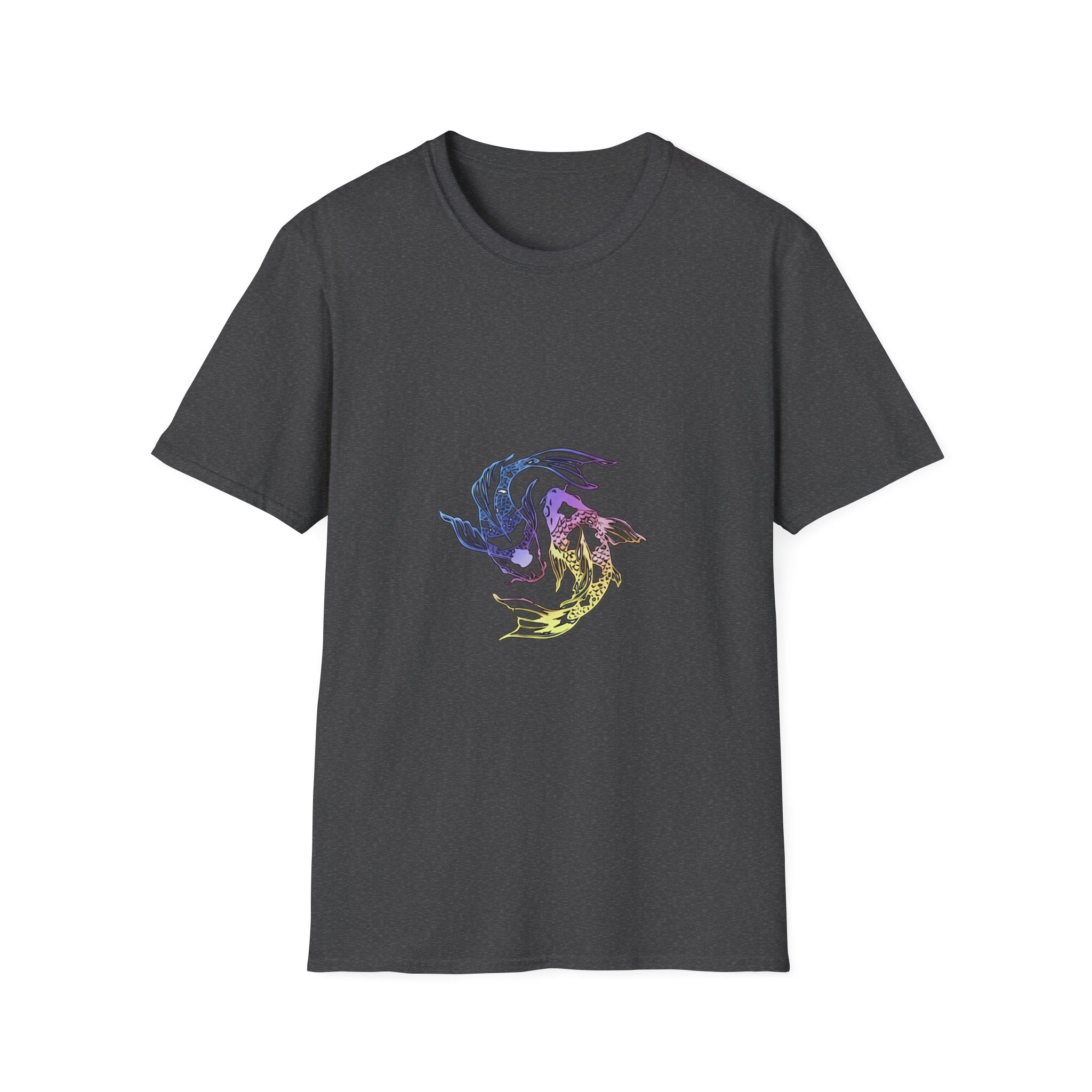 Koi Yin Yang T-Shirt — Colorful Japanese Carp Circle Graphic Tee
