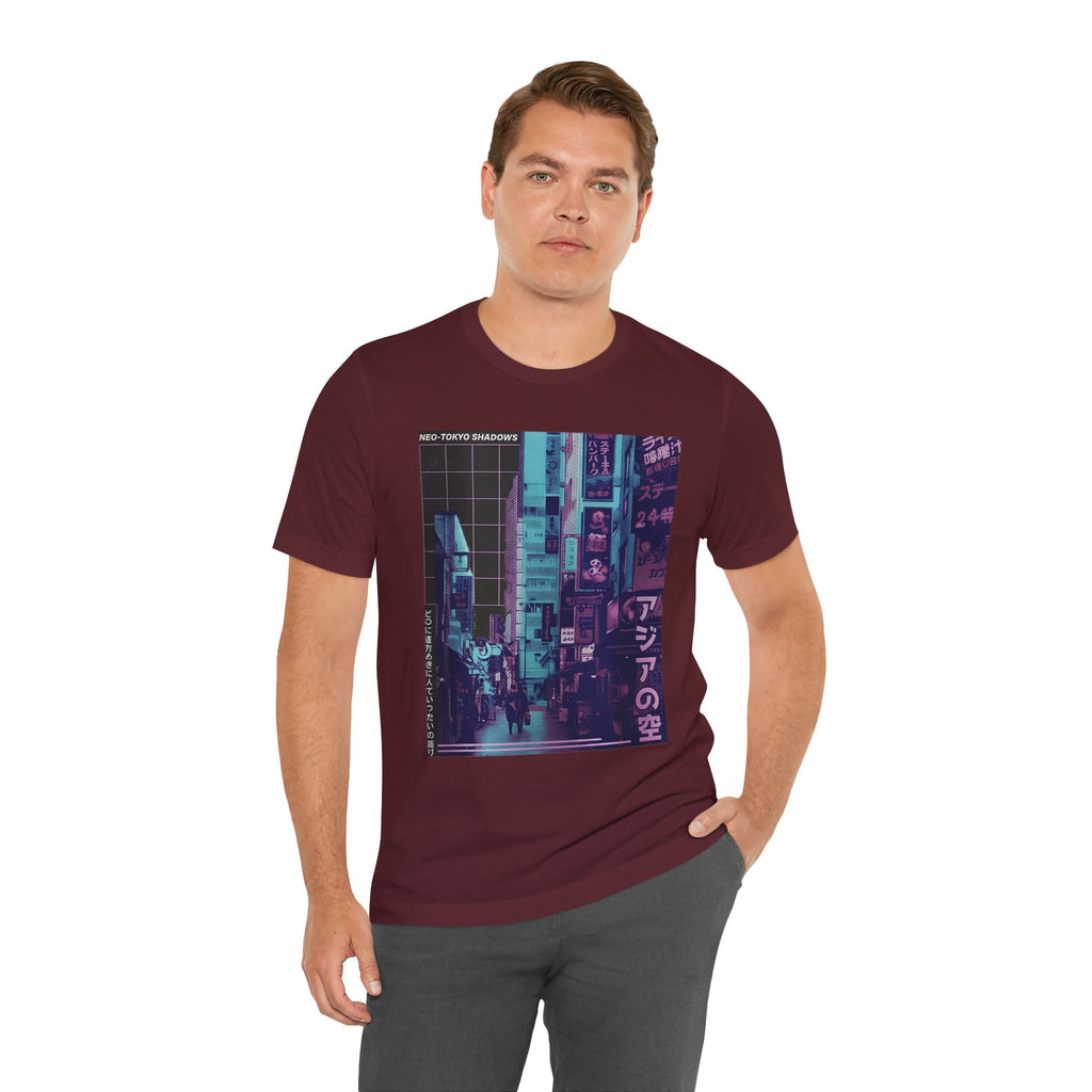 Vaporwave Tokyo Street T-Shirt — Retro Neon Japan Aesthetic Tee