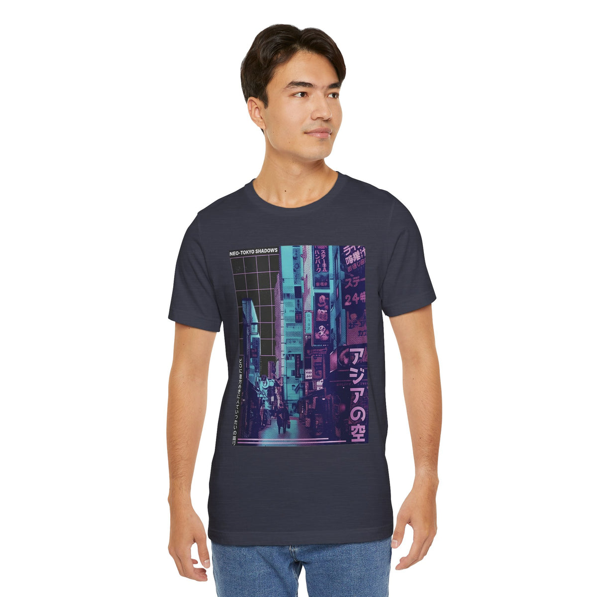 Vaporwave Tokyo Street T-Shirt — Retro Neon Japan Aesthetic Tee