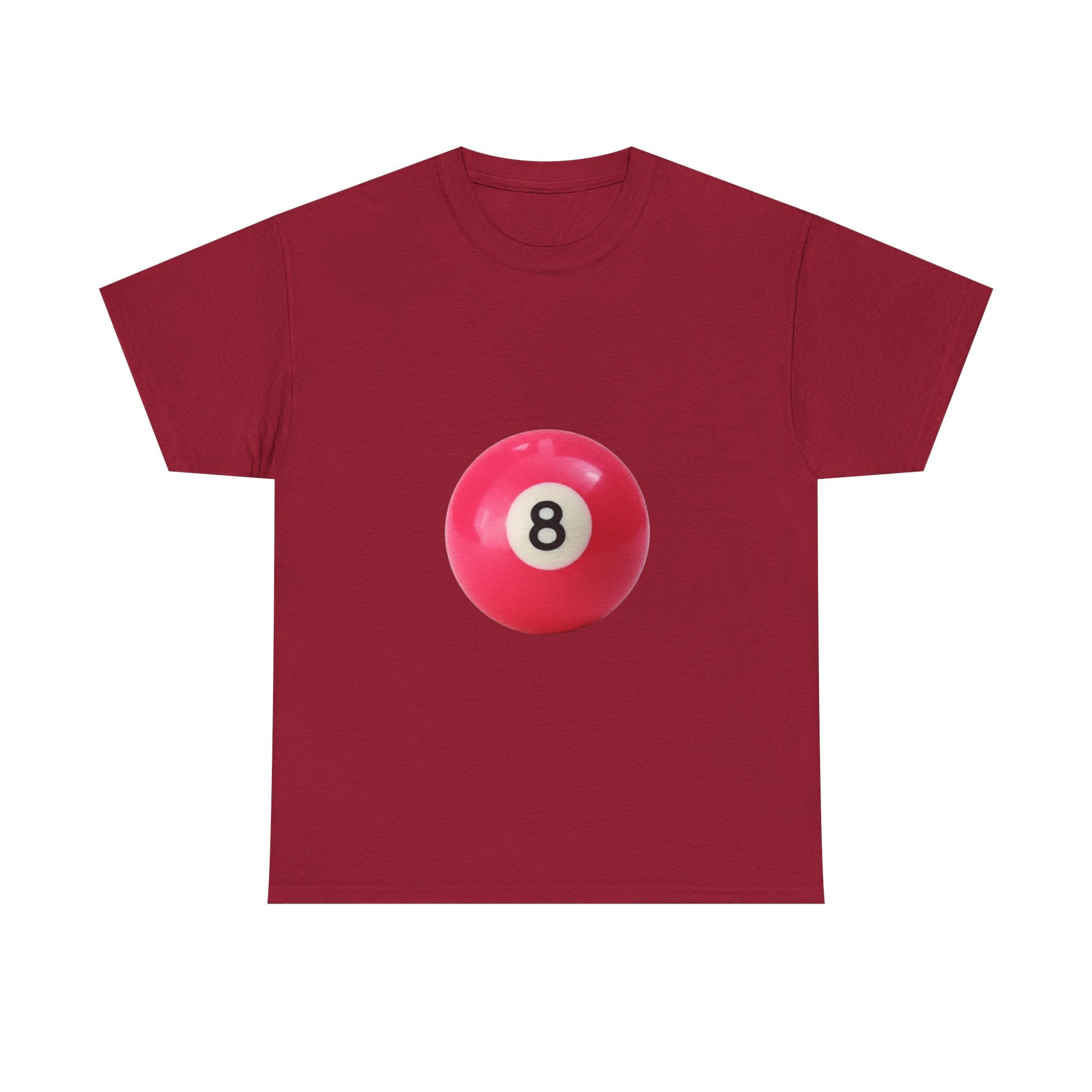 8-Ball Graphic Tee — Pink Pool Ball Casual T-Shirt