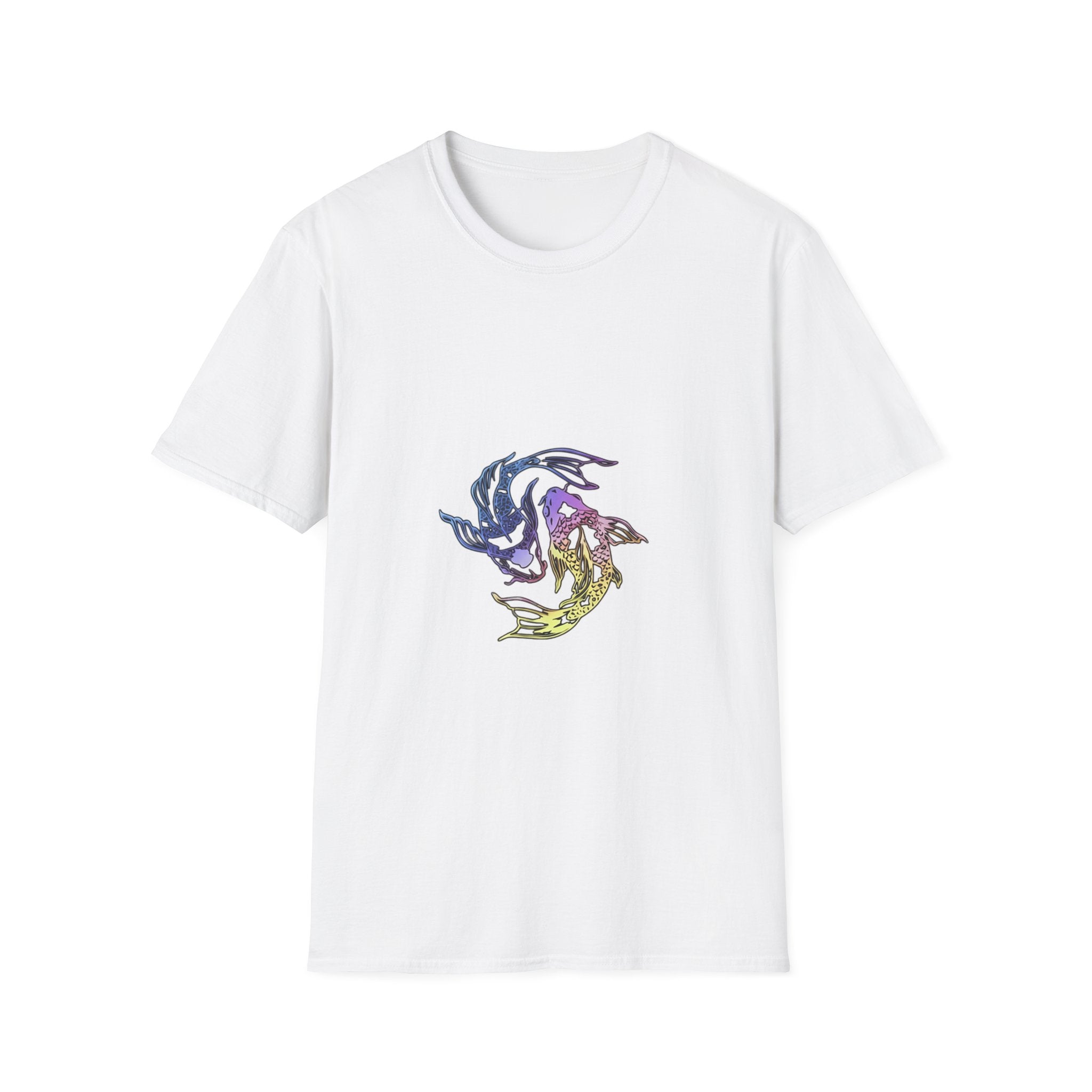 Koi Yin Yang T-Shirt — Colorful Japanese Carp Circle Graphic Tee