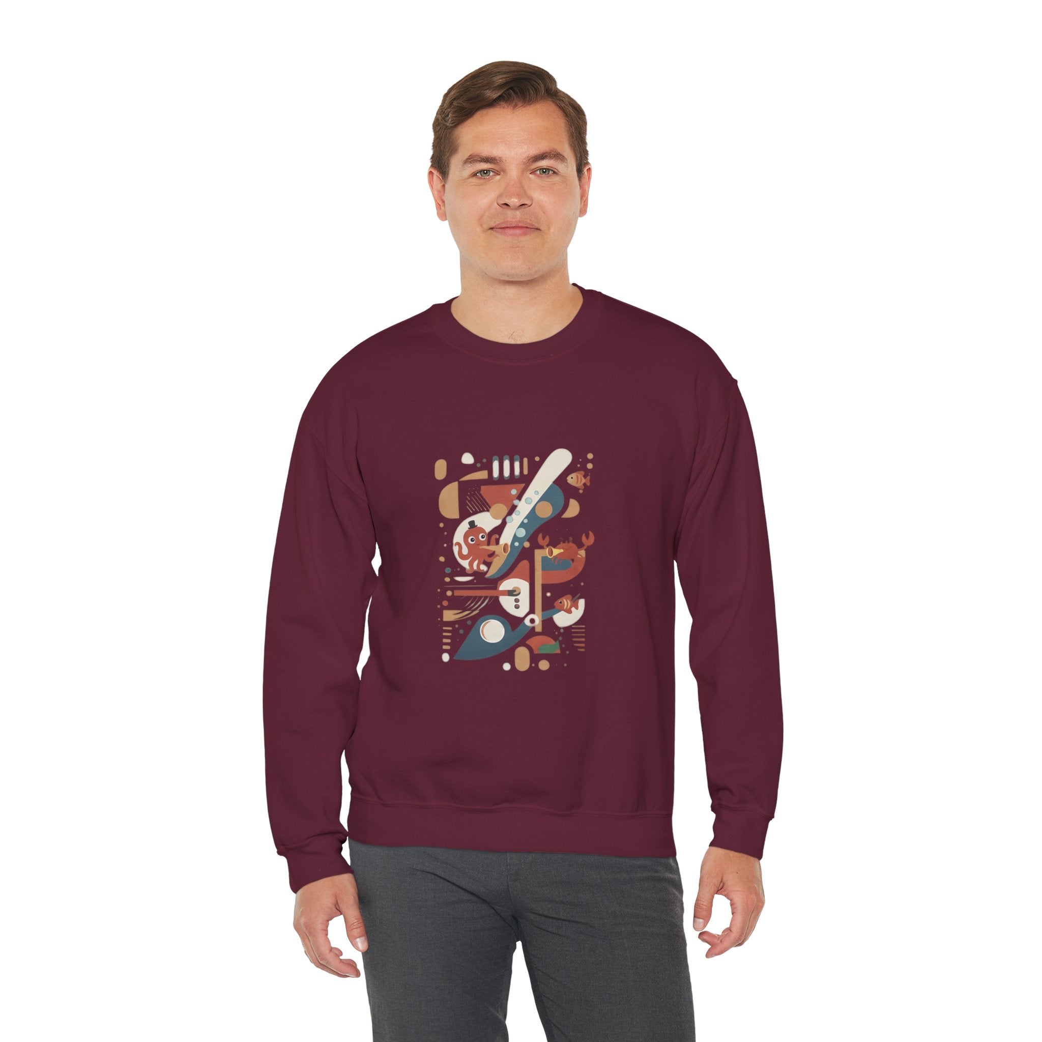Abstract Music Crewneck Sweatshirt