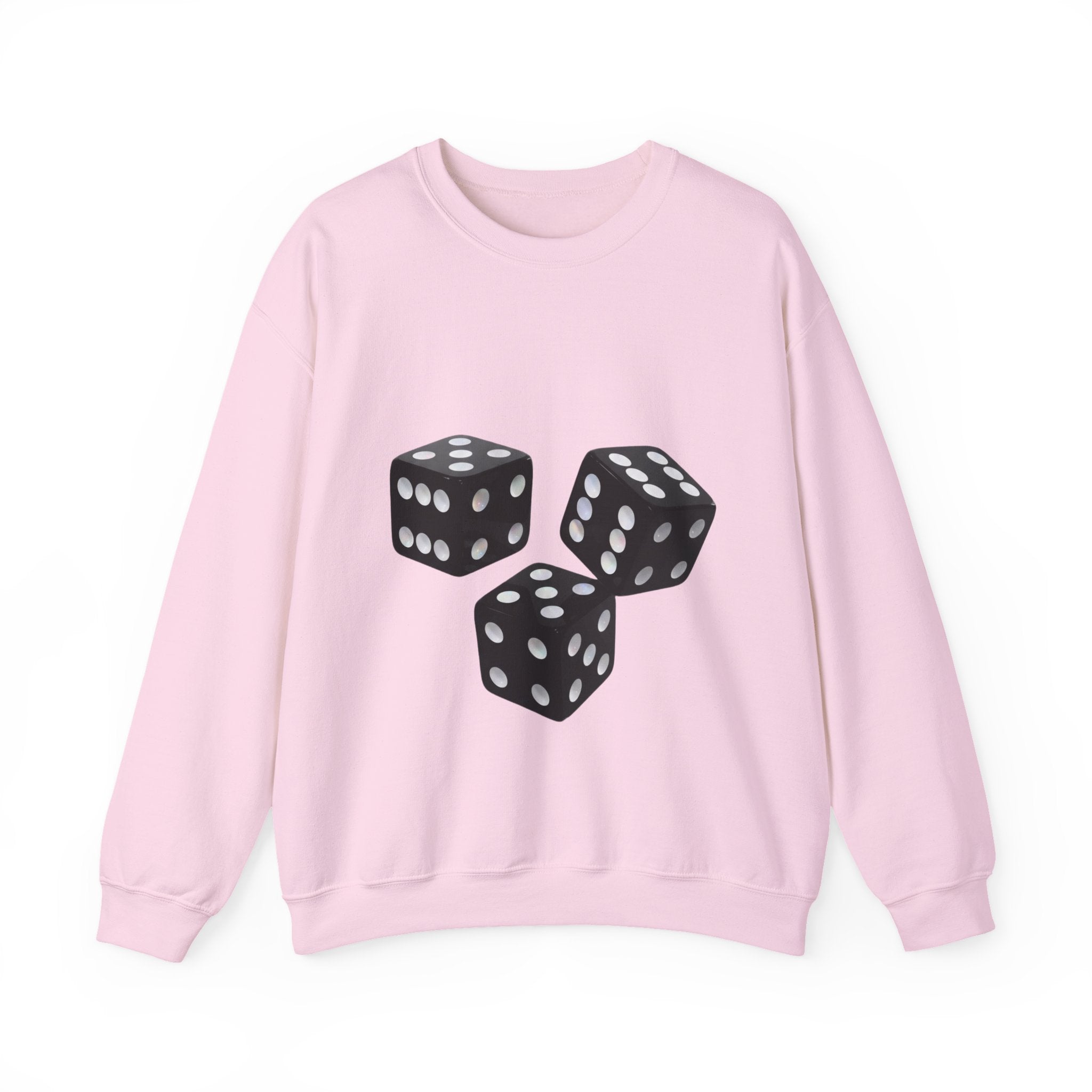 Dice Graphic Sweatshirt — Retro Black Dice Crewneck for Gamers