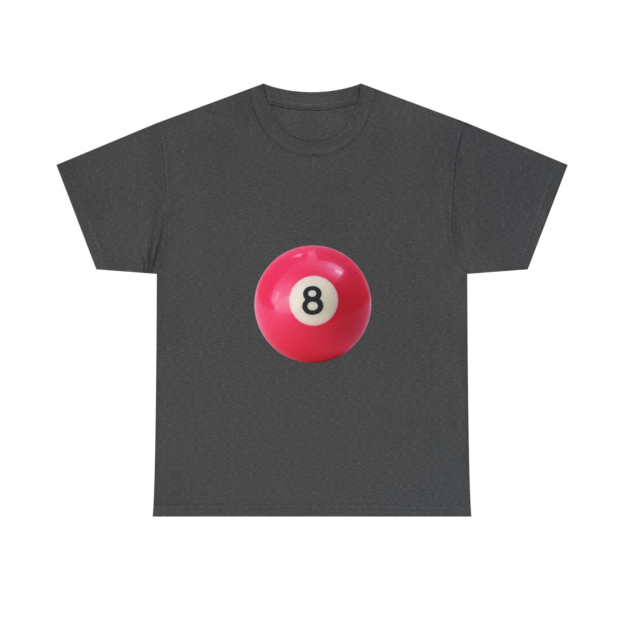 8-Ball Graphic Tee — Pink Pool Ball Casual T-Shirt