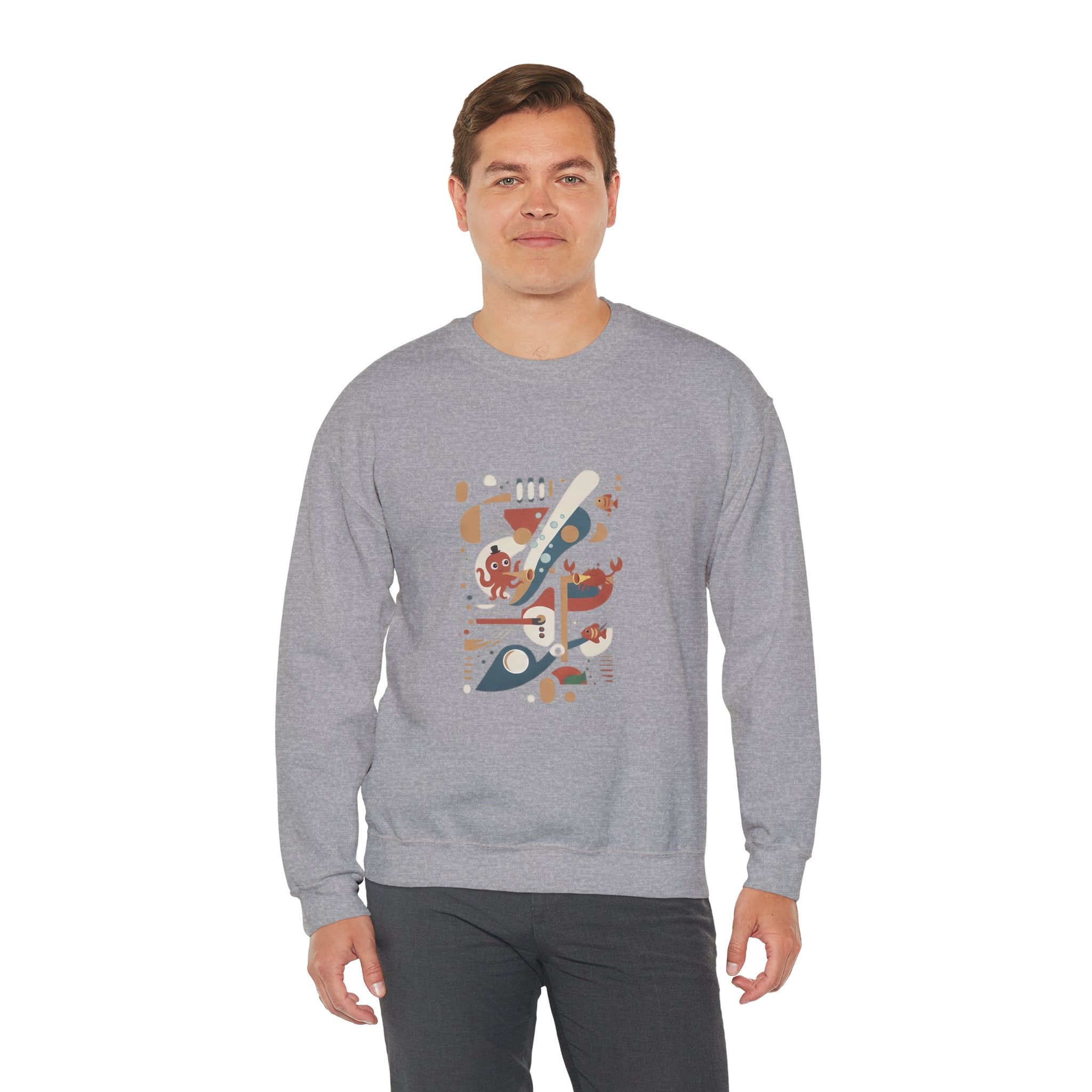 Abstract Music Crewneck Sweatshirt
